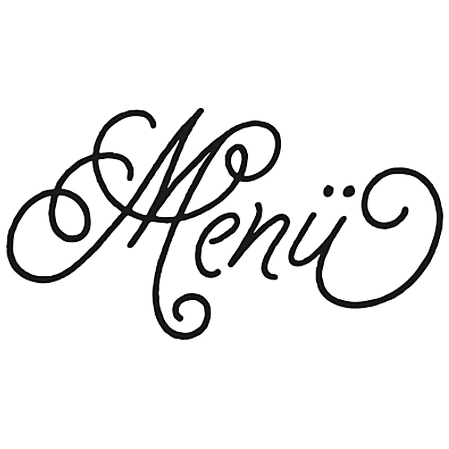 Stempel Menü 3,5x2cm