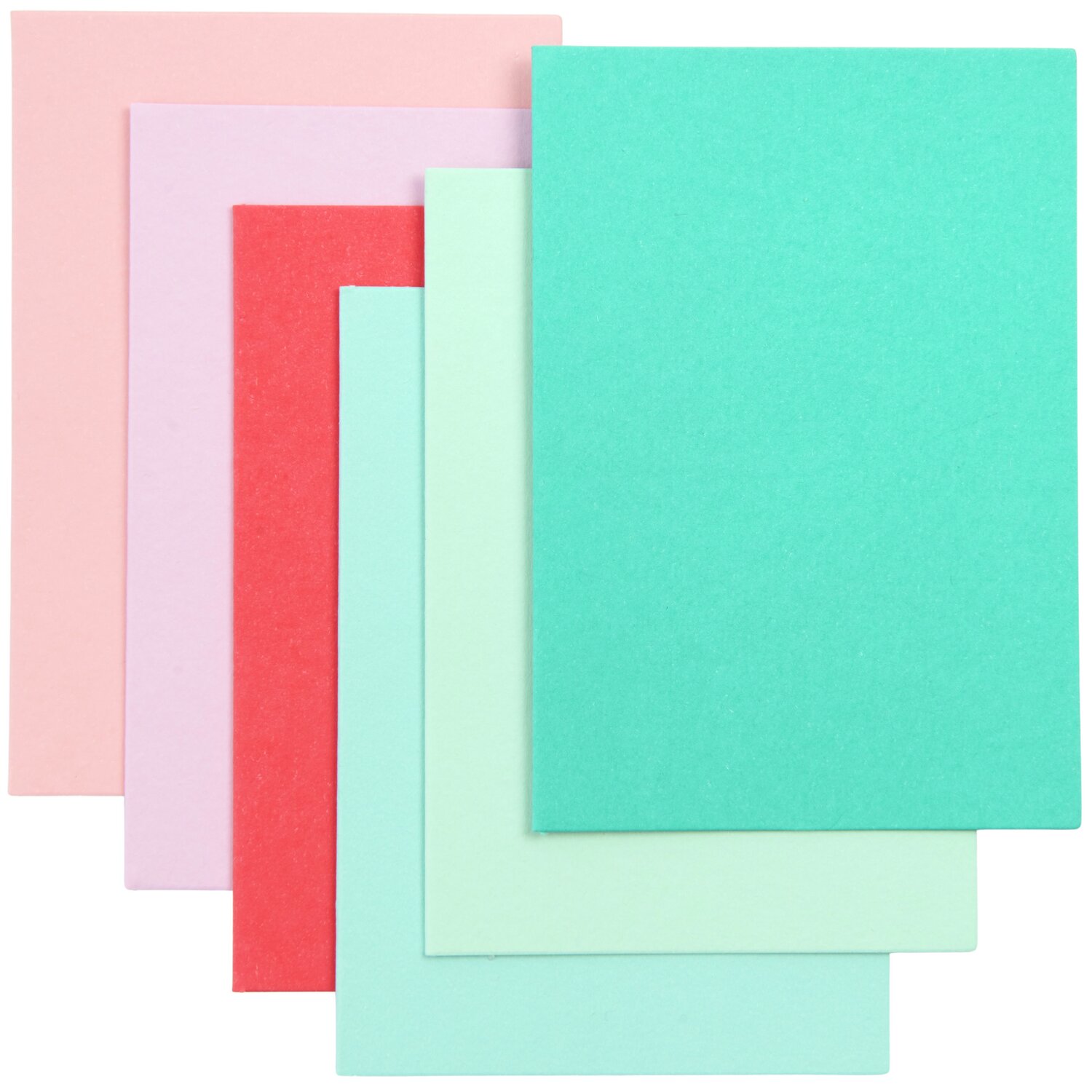 Paper Poetry Basic Kartenset Basic tropical A7/C7, 36-teilig, zeigt bunte Karten in Pastelltönen.