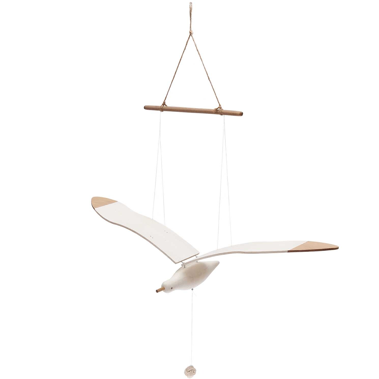 Möwe hängend weiß 85x27cm von Rico Design