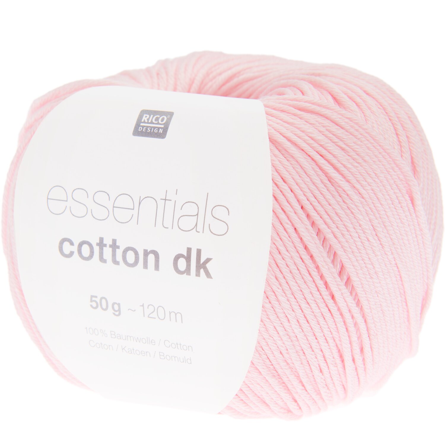 Essentials Cotton dk 50g 120m Farbe Rosé von Rico Design