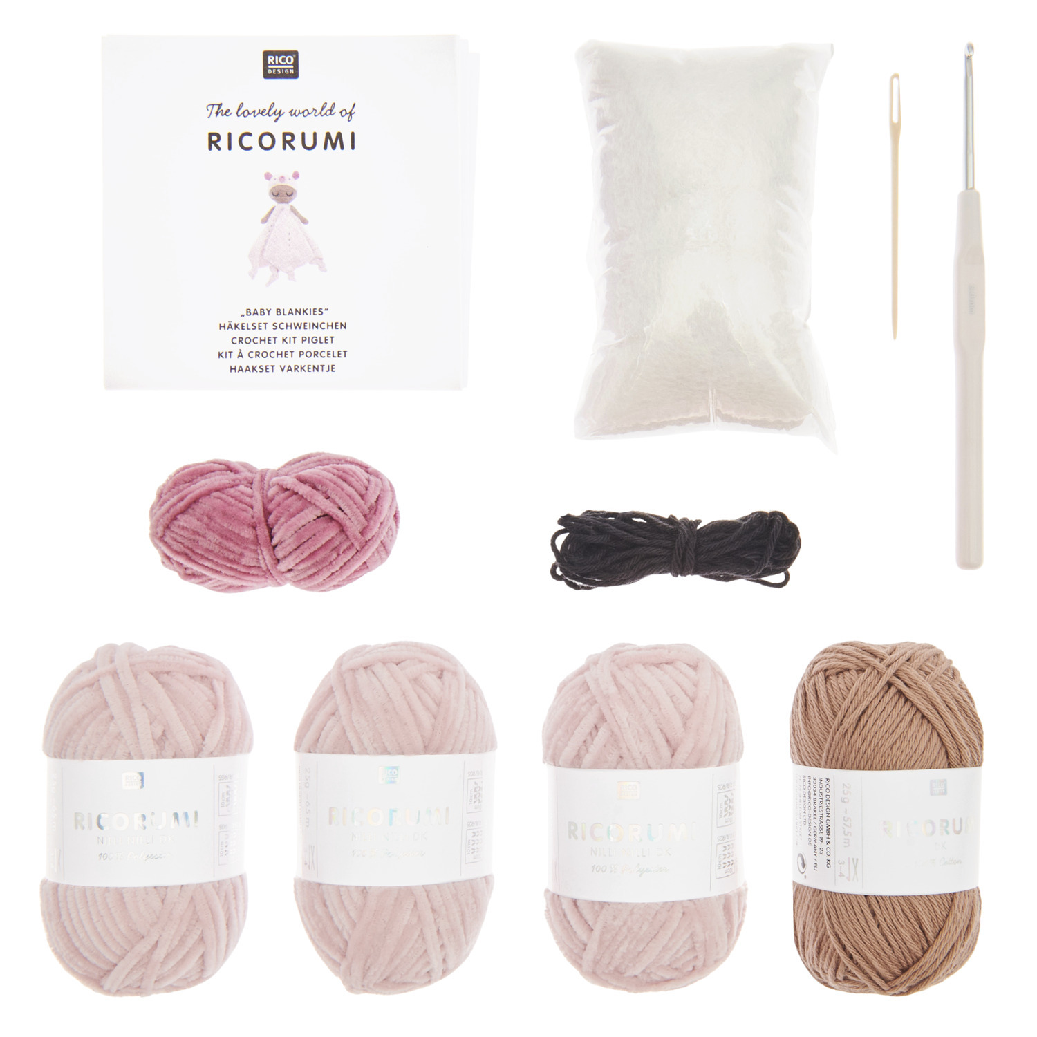 Ricorumi Häkelset Baby Blankies Schweinchen Ricorumi Häkelset Baby Blankies Schweinchen
