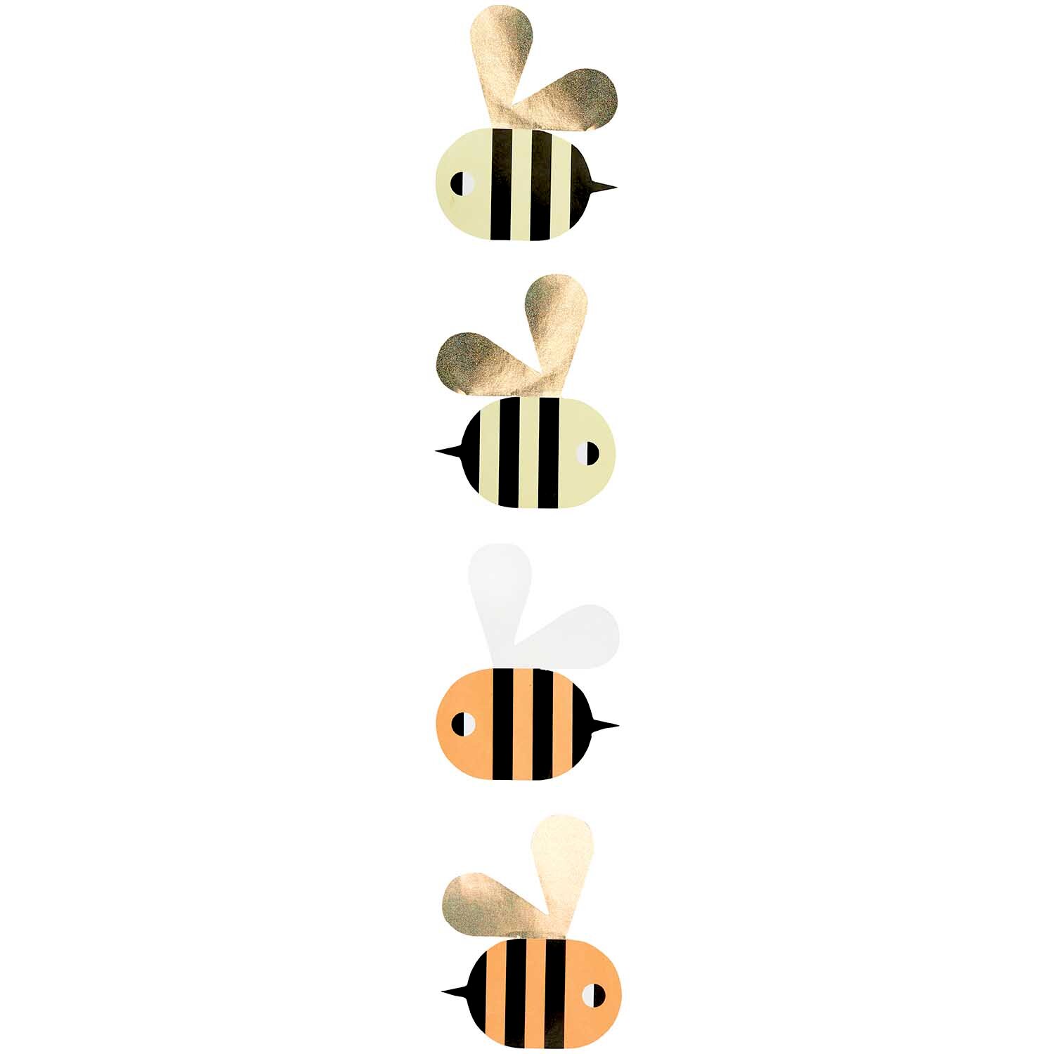 Paper Poetry Sticker Bienen Ø 5cm 120 Stück auf der Rolle von Rico Design