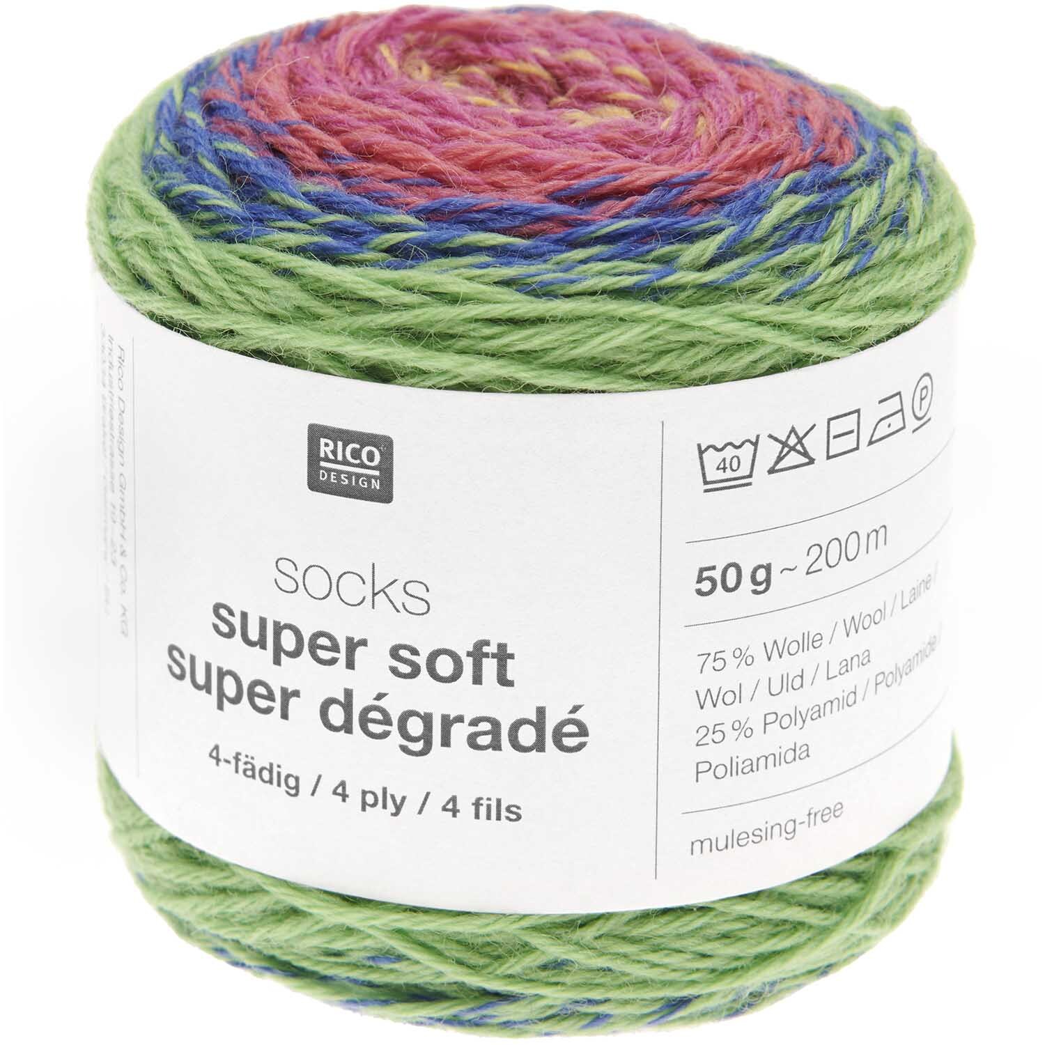 Socks Super Soft Super Dégradé 4-fädig Socks Super Soft Super Dégradé 4-fädig