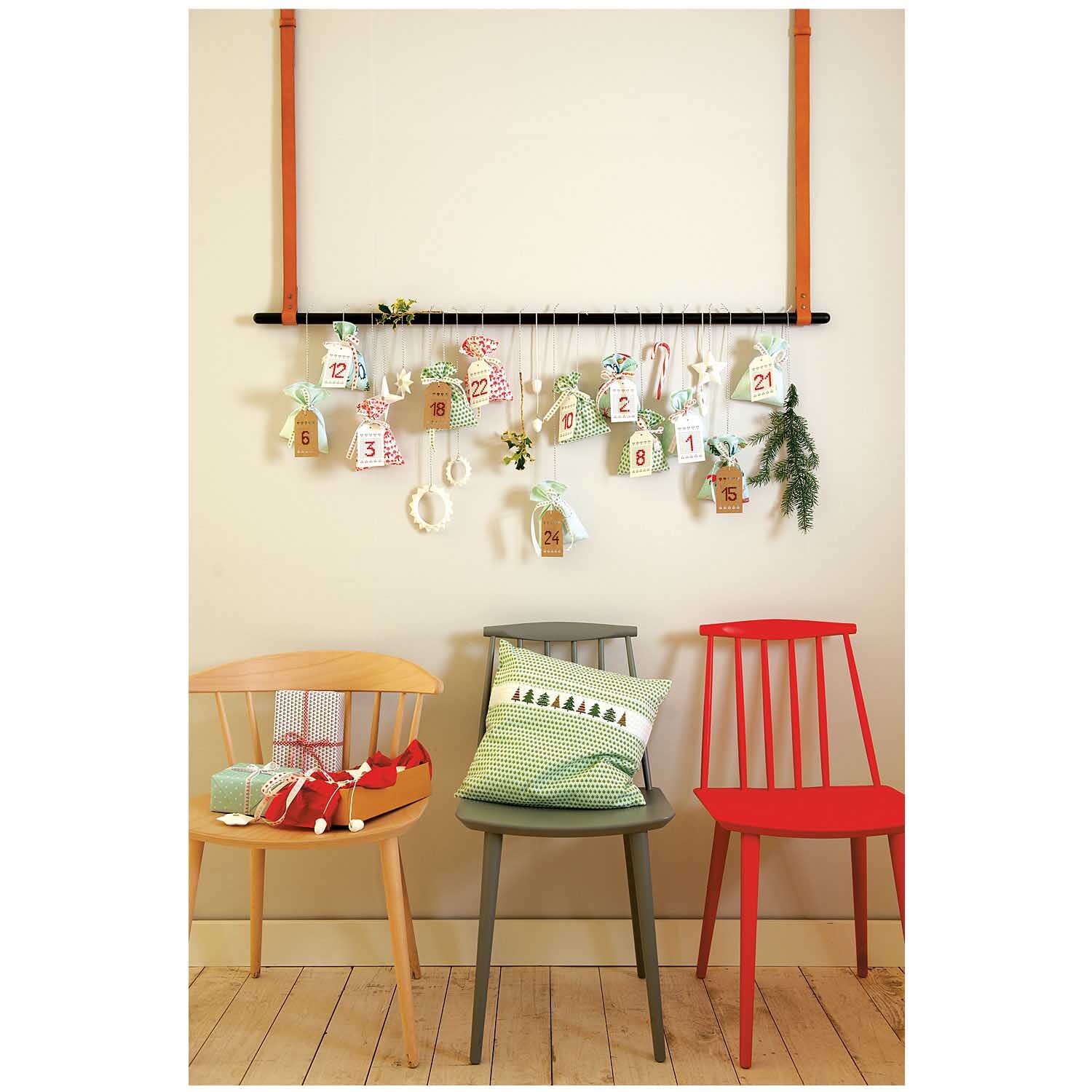 Stoff Winterimpressionen rot 50x140cm Stoff Winterimpressionen rot 50x140cm