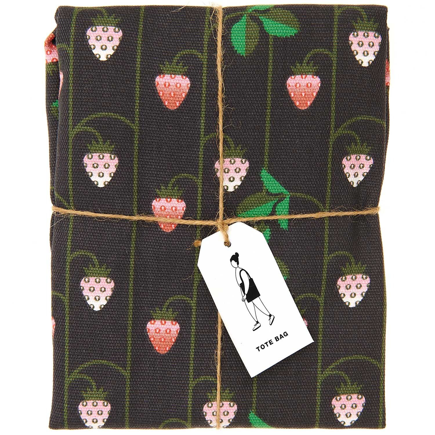 Canvas-Shopper Erdbeeren blau Canvas-Shopper Erdbeeren blau