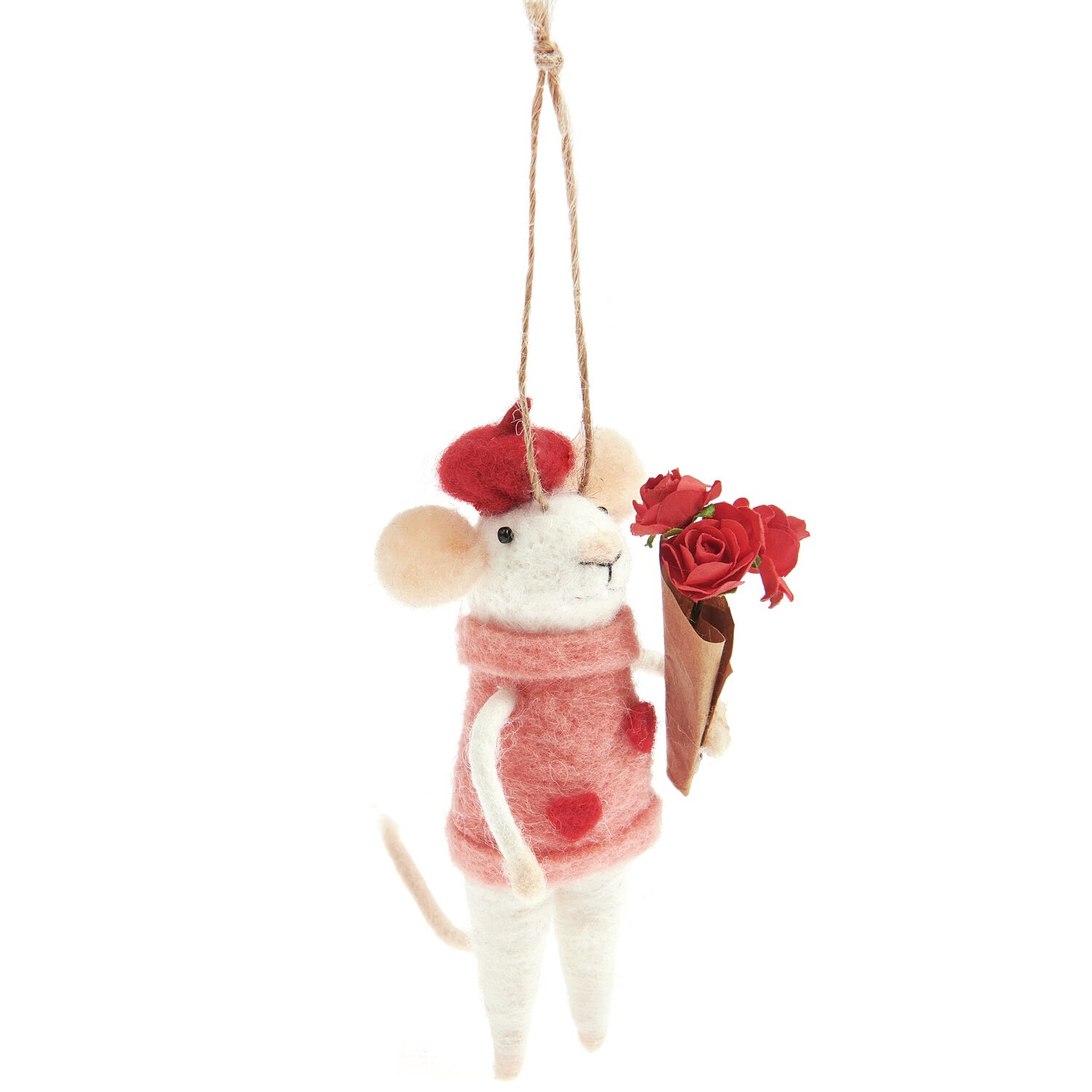 Aufhänger Filz-Maus Rosenkavalier Aufhänger Filz-Maus Rosenkavalier