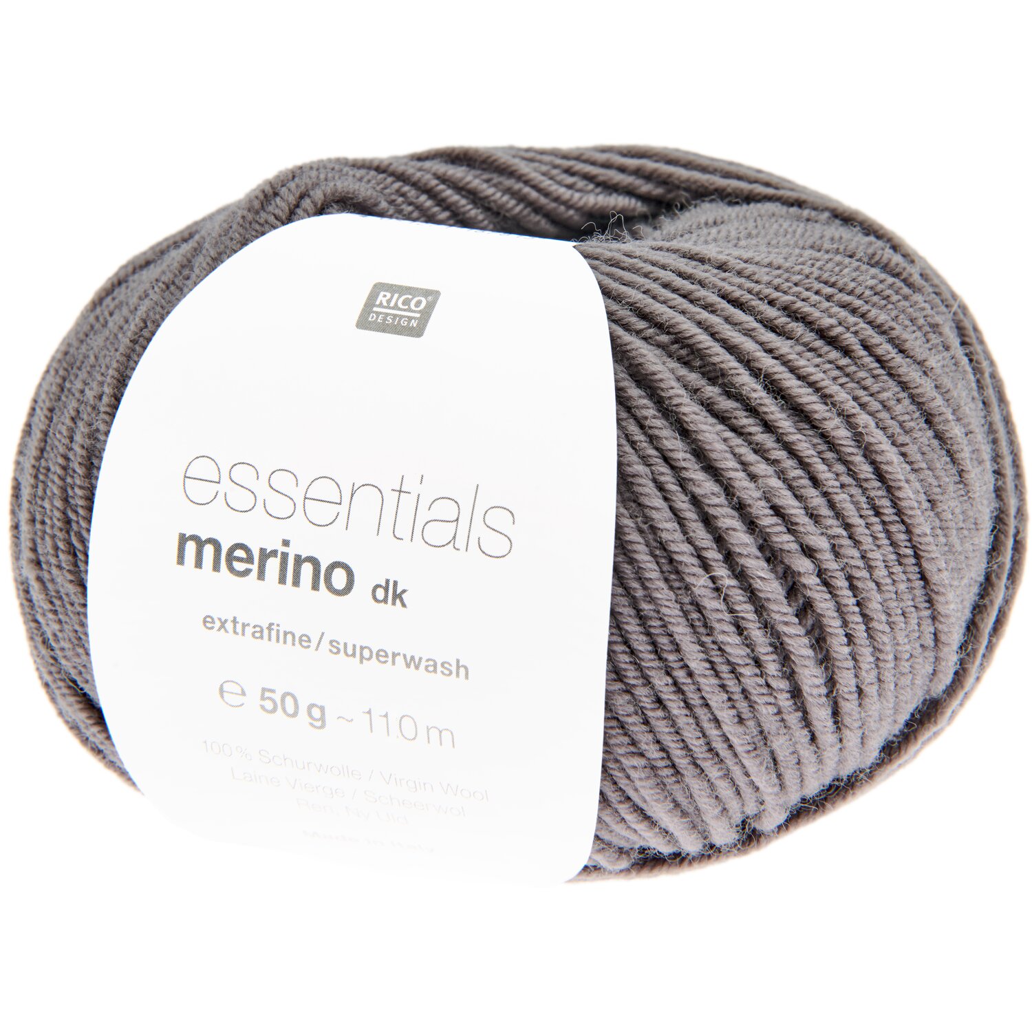 Essentials Merino dk 50g 110m Farbe Grau von Rico Design