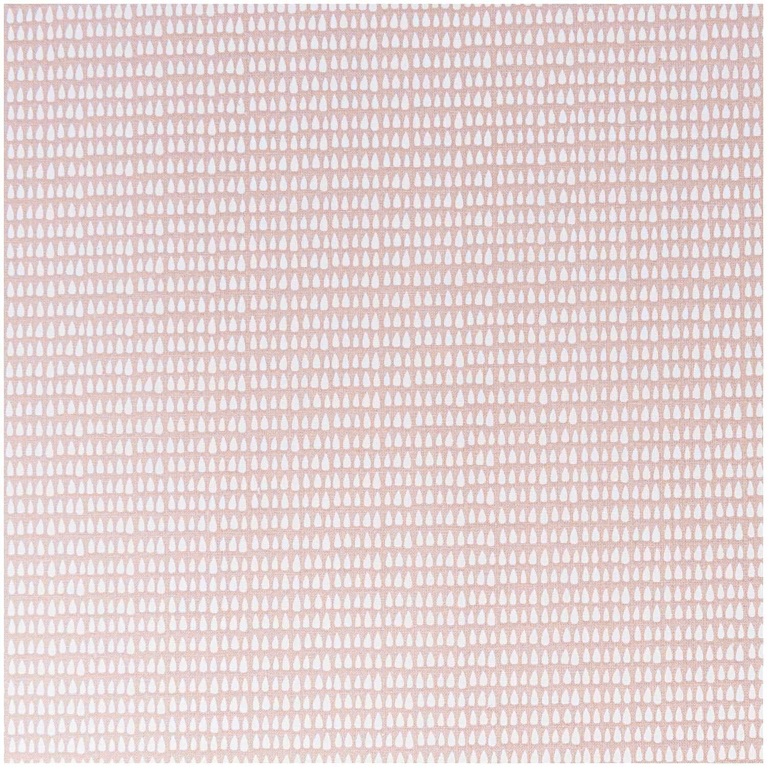 Druckstoff Tropfenmuster blassrosa 50x140cm