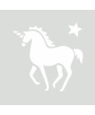 Schablone Einhorn 7,5x7,5cm selbstklebend