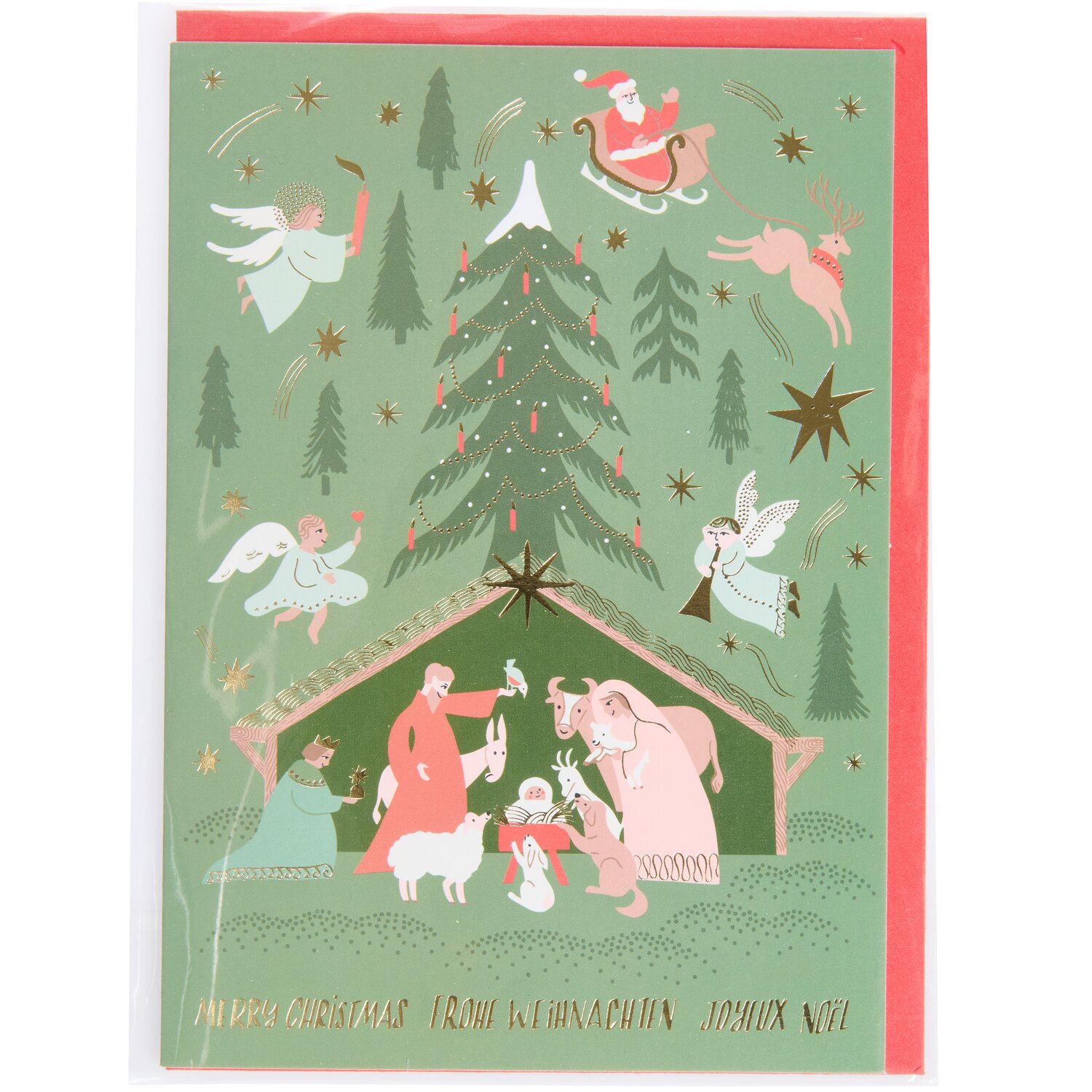 Grußkarte Advent Krippe B6 von Rico Design