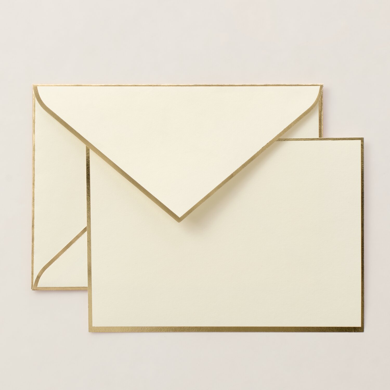 Premium Kartenset Creme C6 16,2x11,4cm Farbe Creme/Gold von Rico Design