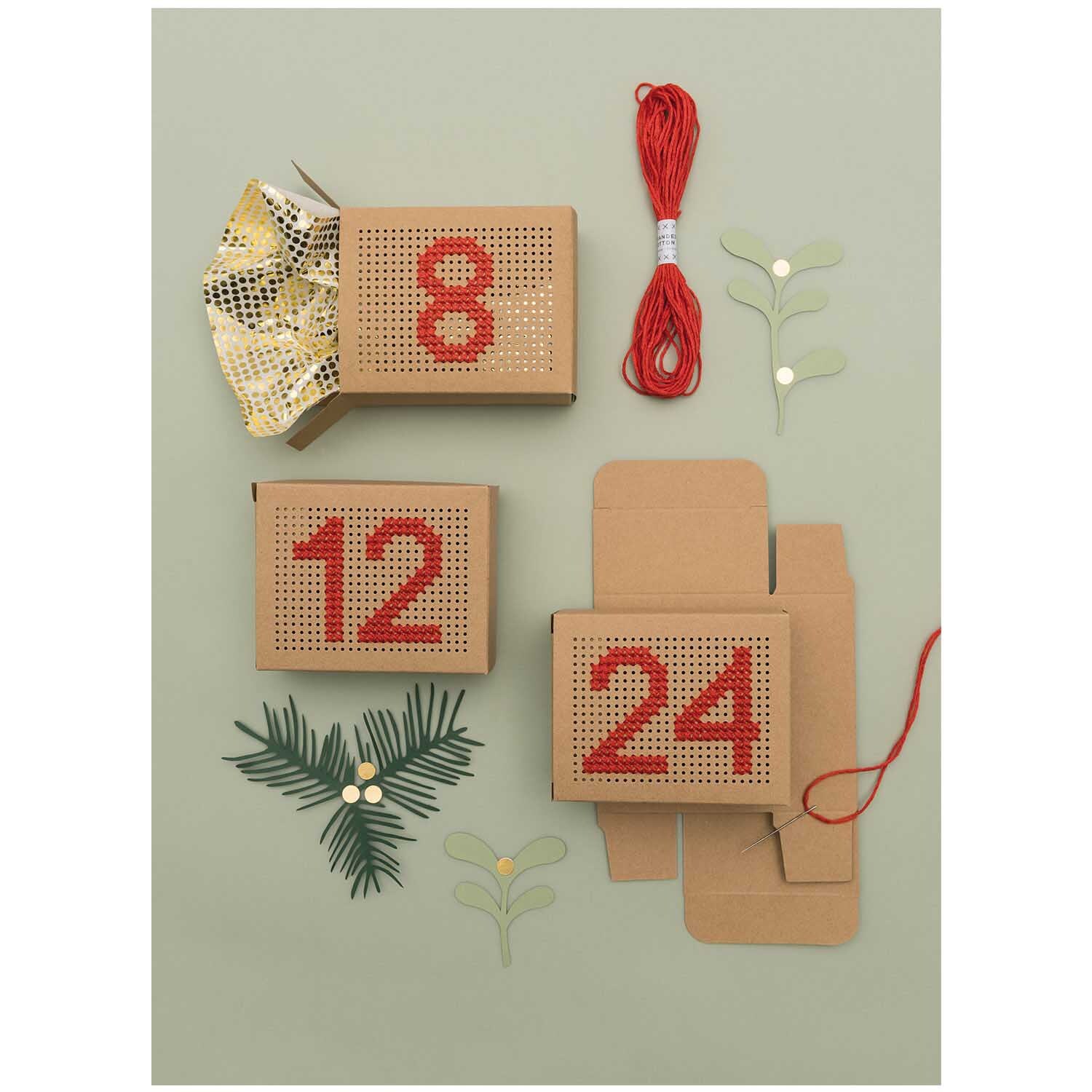 Paper Poetry Adventskalender Boxen zum Besticken Paper Poetry Adventskalender Boxen zum Besticken