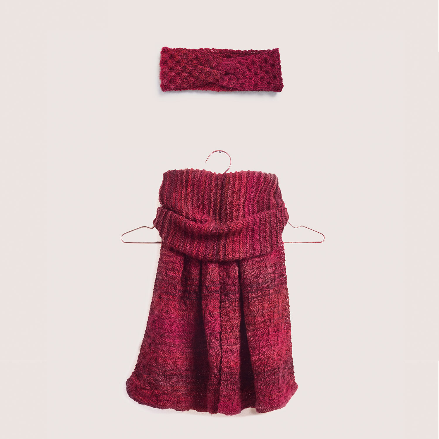 Strickset Stirnband + Schal Modell 09 + 10 aus Wonderball Special