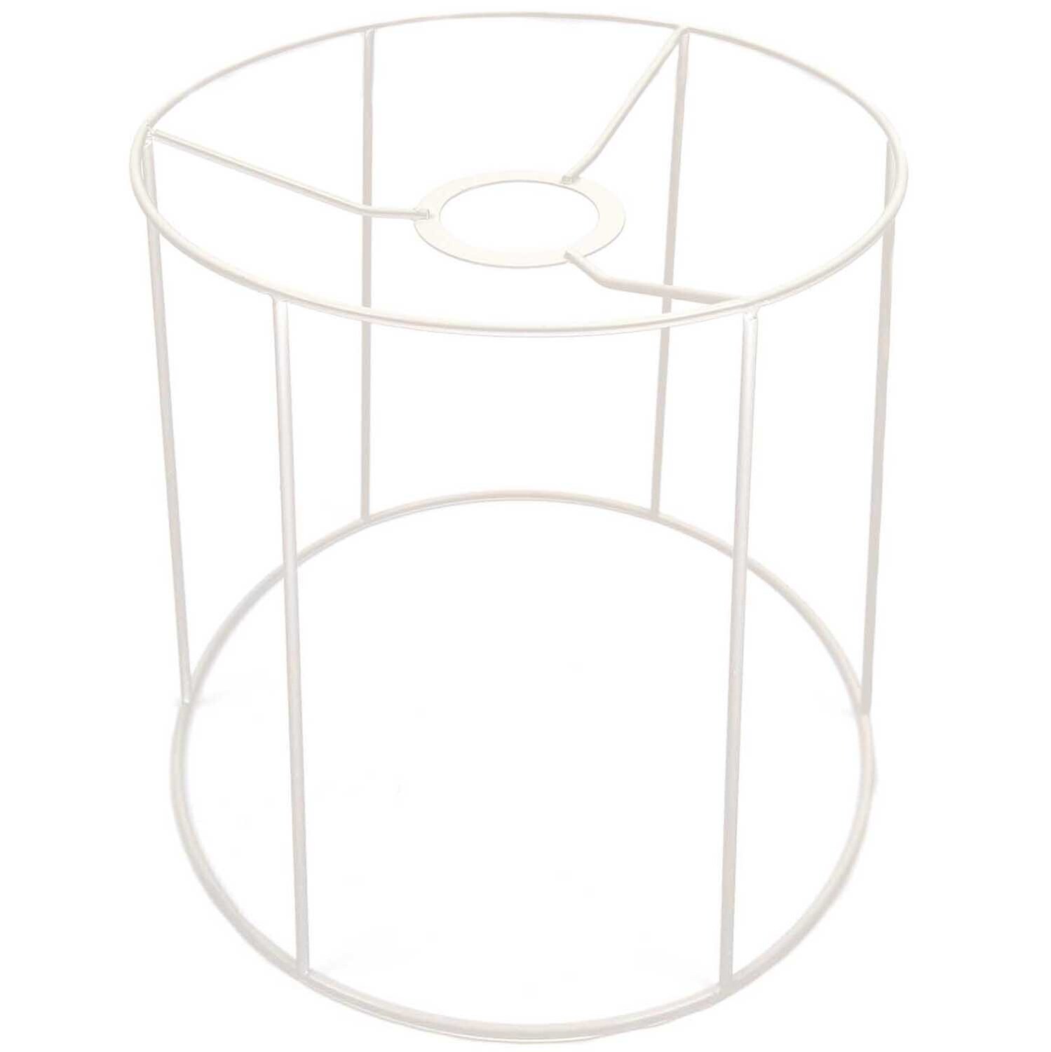 Lampenschirm weiß rund 20cm, minimalistisches Design von Rico Design, ideal für moderne Innenräume.