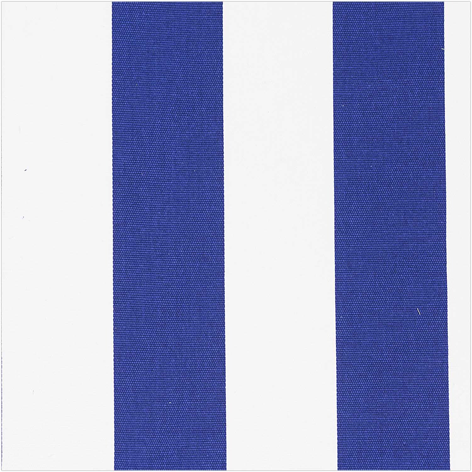 Druckstoff Canvas  Streifen weiß-blau 140cm