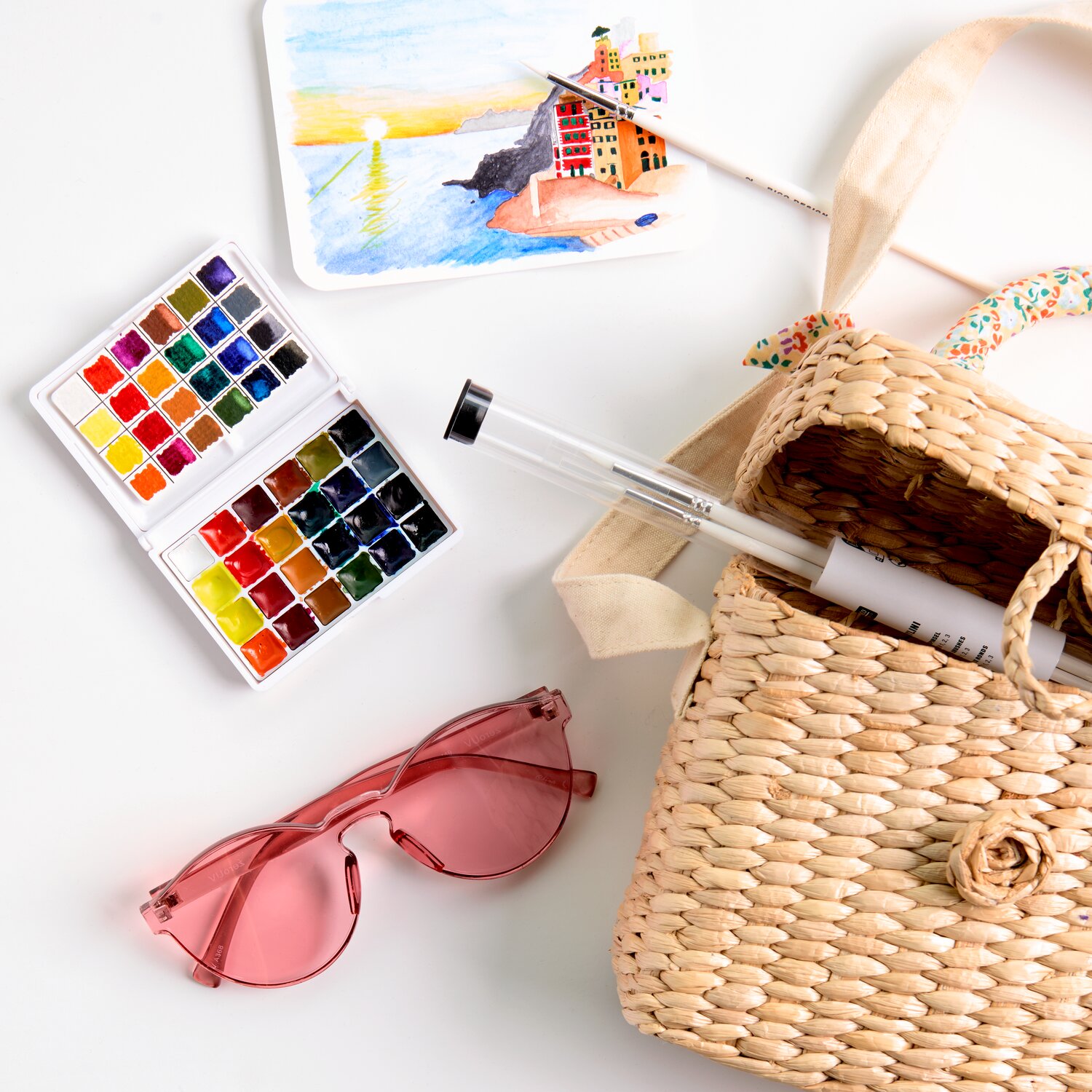 Mini Aquarellfarbkasten Klassik 24 Farben von Rico Design
