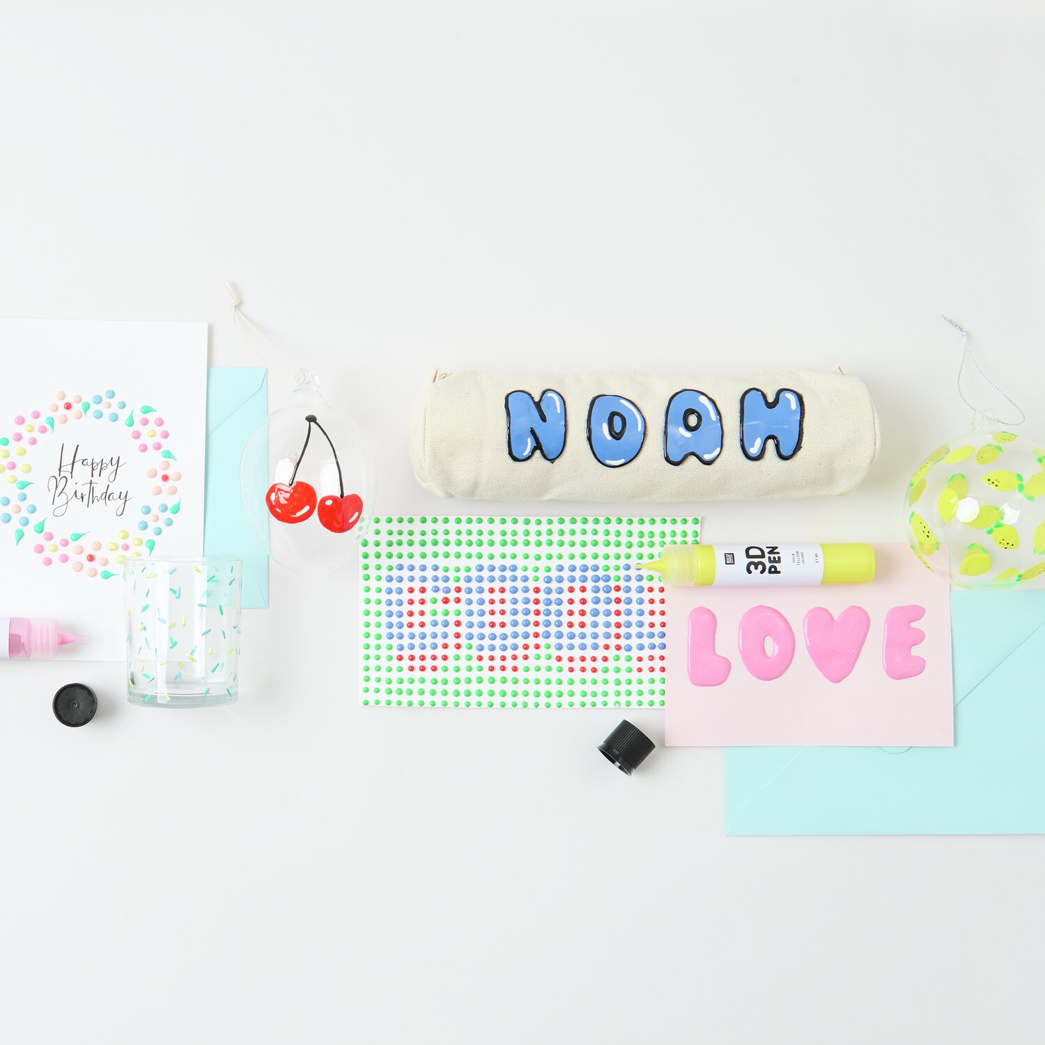 3D Pen Farbe 27ml Farbe Neon Gelb von Rico Design