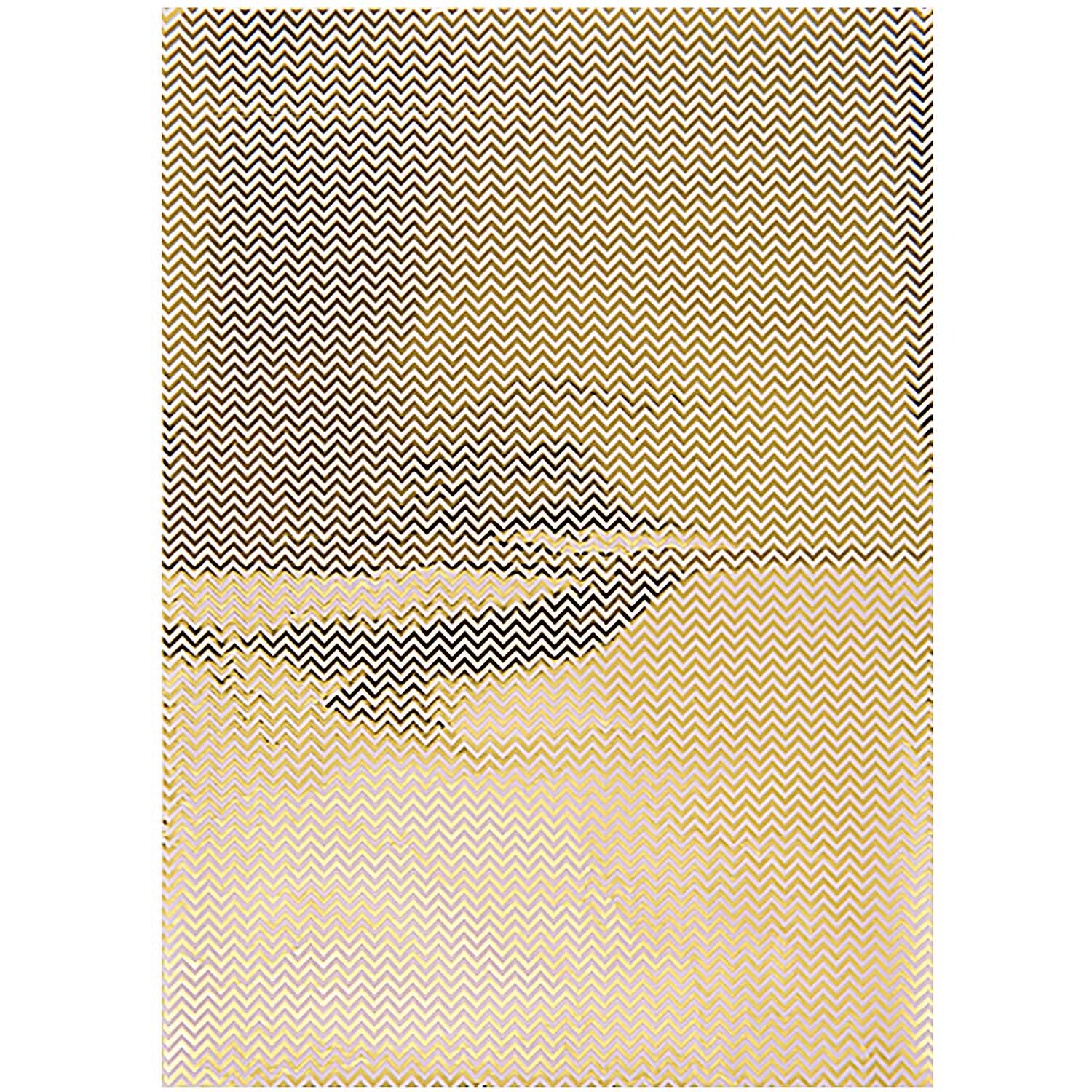 Paper Patch Papier Zickzack gold 30x42cm Hot Foil