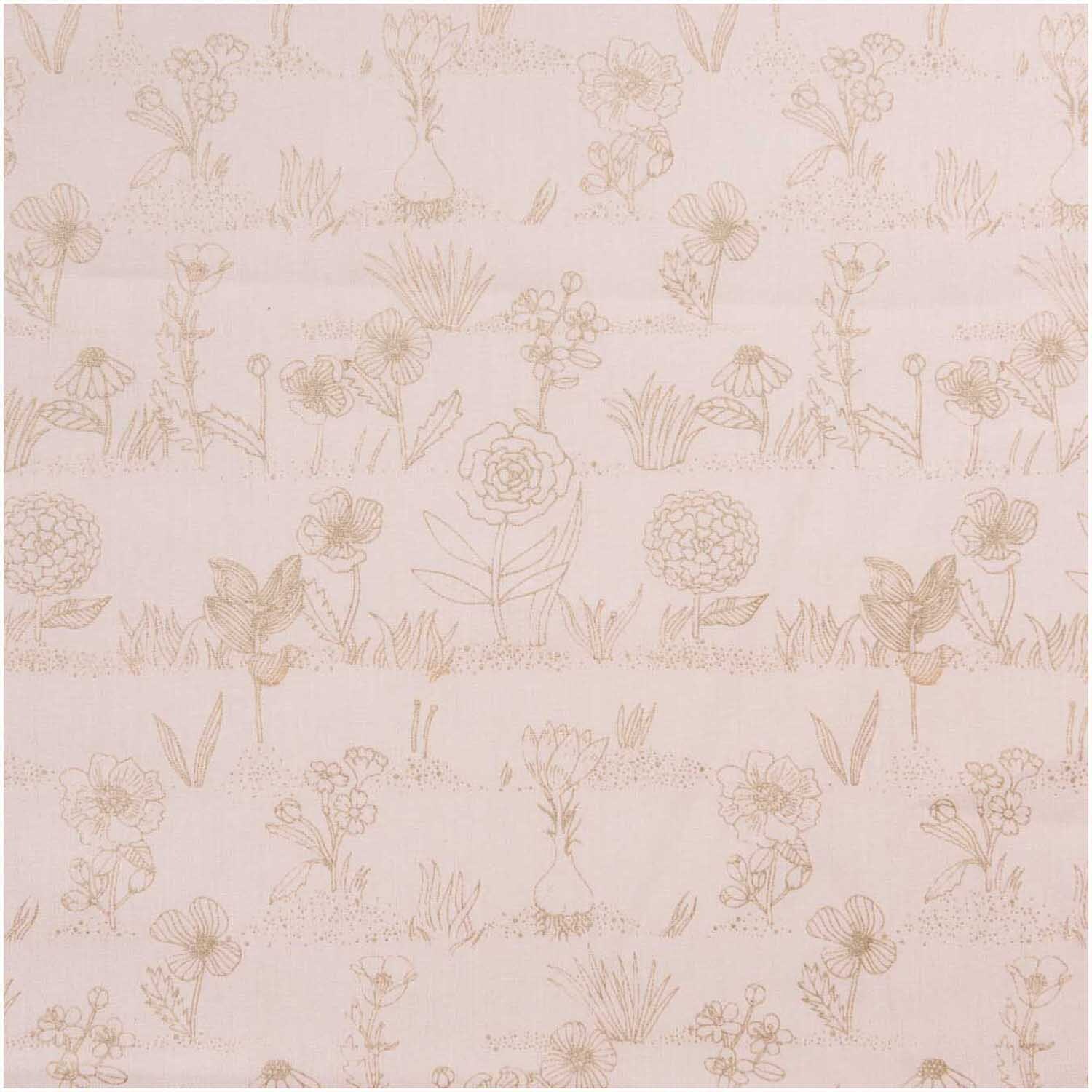 Druckstoff Hygge Pflanzen puder-metallic 50x140cm Druckstoff Hygge Pflanzen puder-metallic 50x140cm