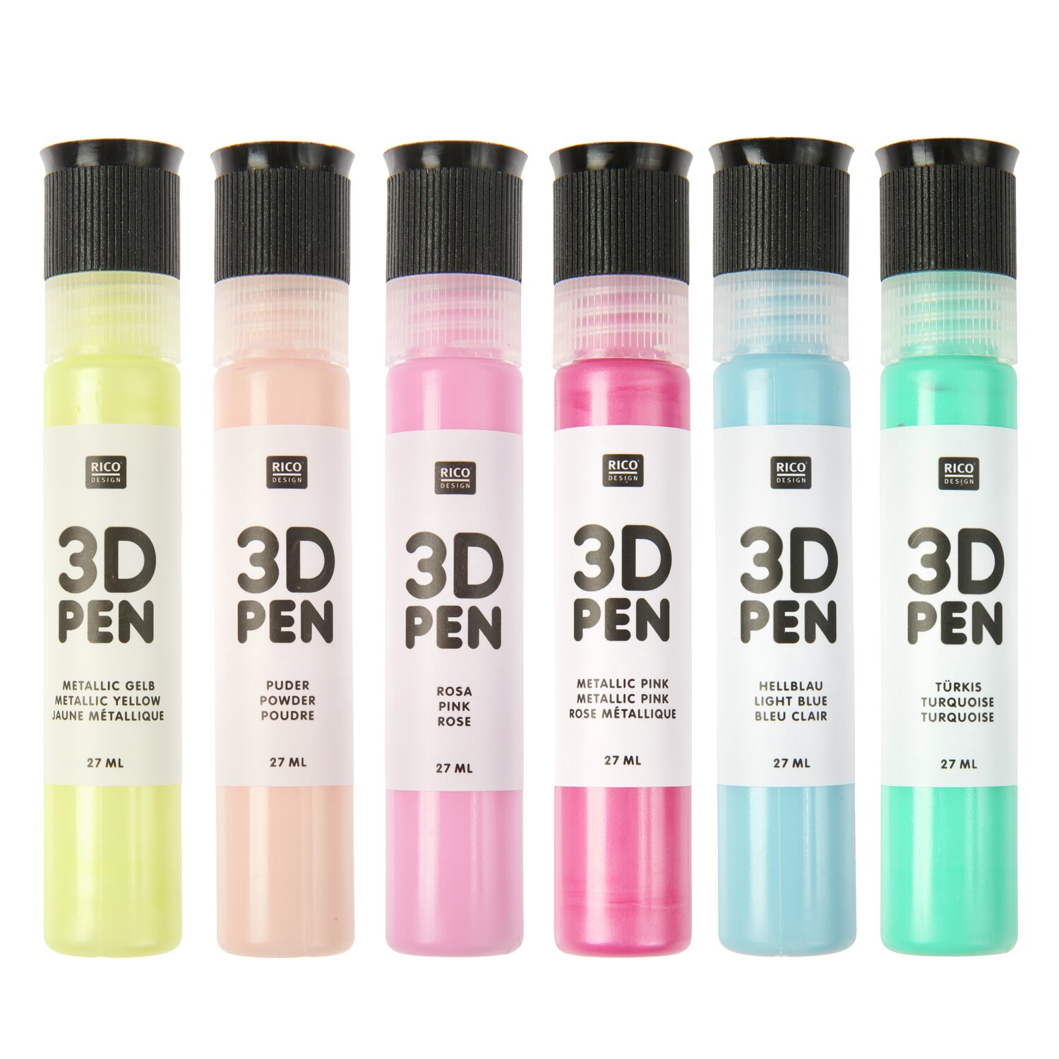 3D Pen Pastel Set 6x27ml von Rico Design