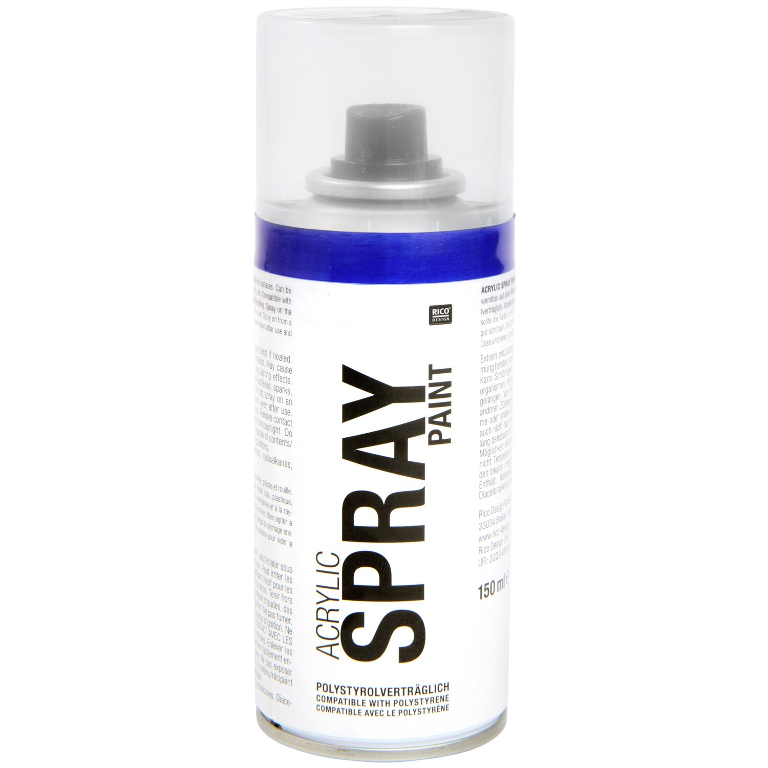 Spray Paint 150ml in Kobaltblau von Rico Design, ideal für kreative Projekte und Kunstwerke.