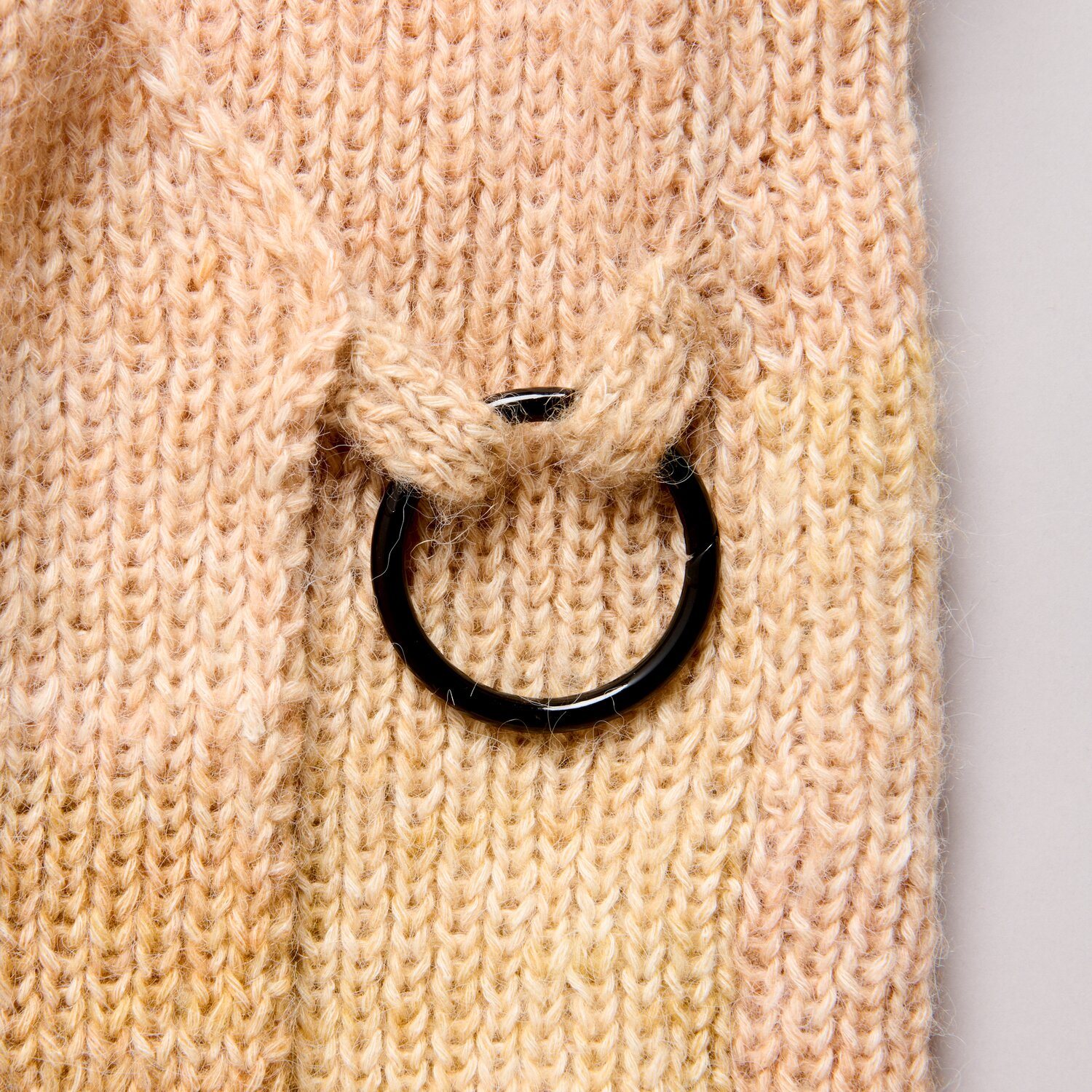 Karabiner-Ring Ø4,8cm Farbe Schwarz von Rico Design