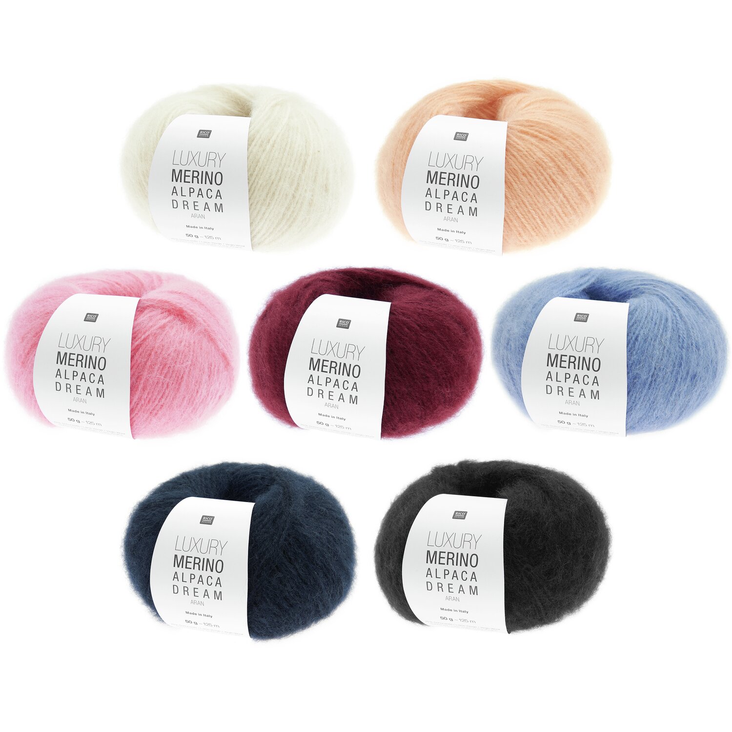 Luxury Merino Alpaca Dream aran 50g 125m Farbe Apricot von Rico Design Luxury Merino Alpaca Dream aran 50g 125m Farbe Apricot von Rico Design