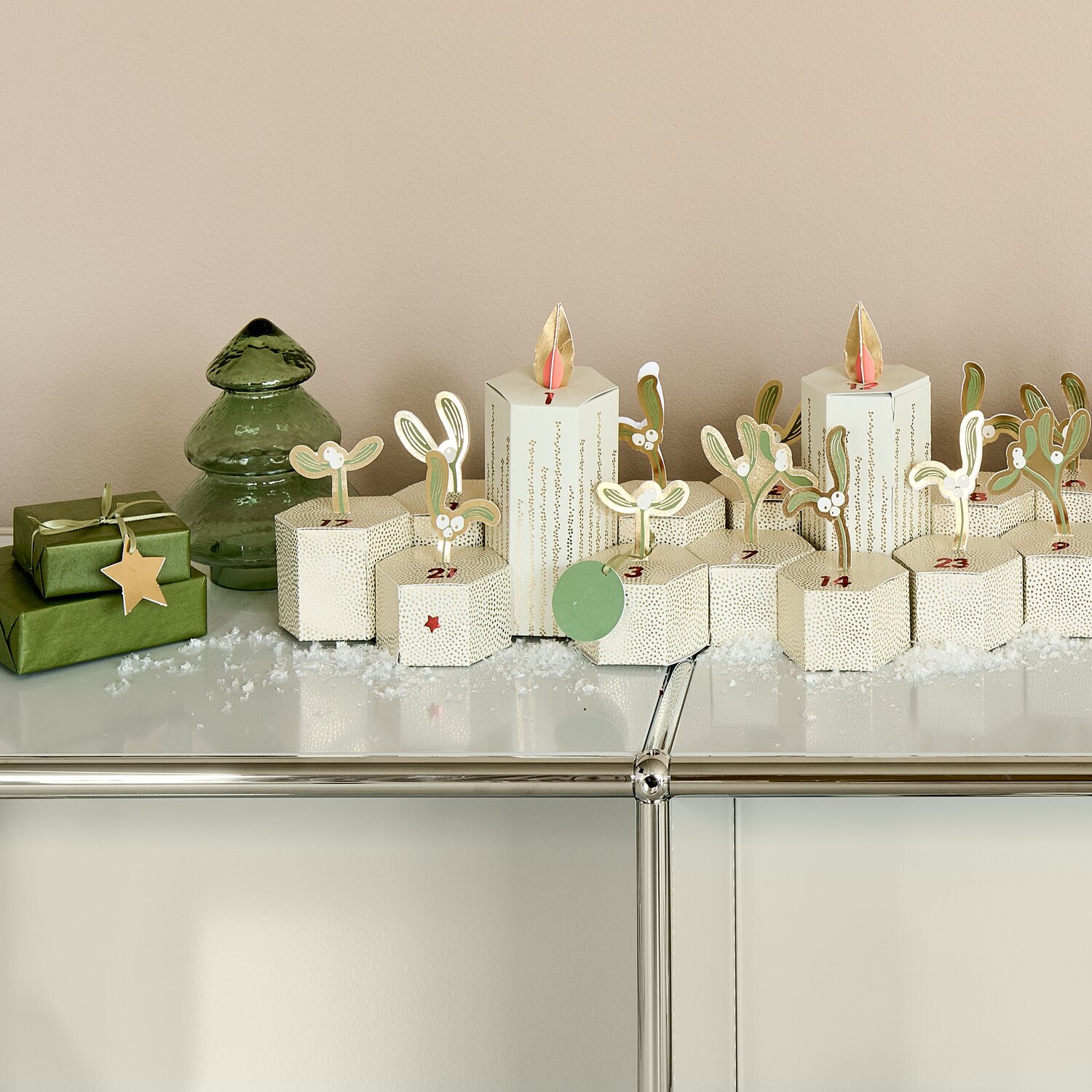 Adventskalender Bastelset Mistelzweige von Rico Design