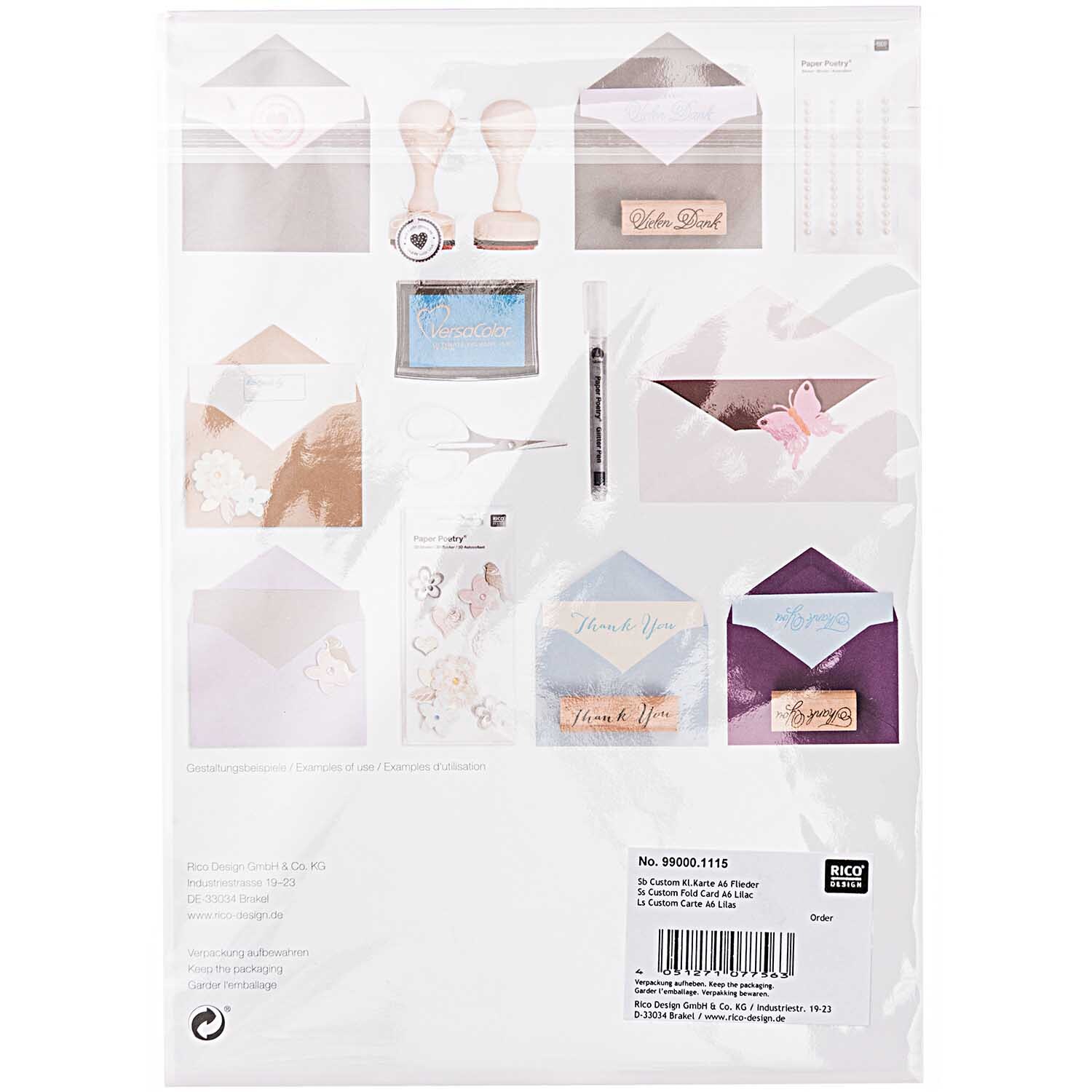 Klappkarte Essentials A6 5 Stück Klappkarte Essentials A6 5 Stück