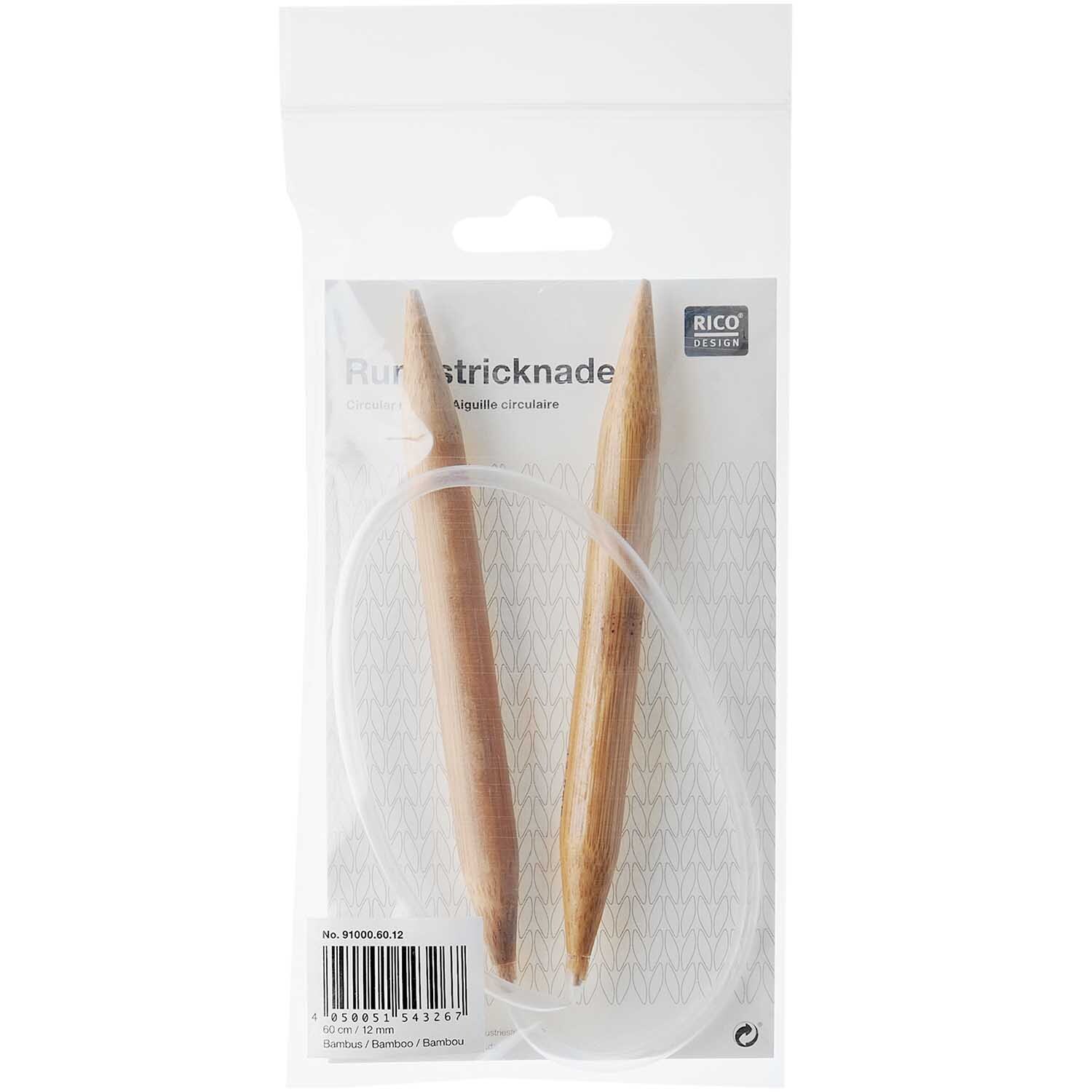Rundstricknadel 60cm Bambus