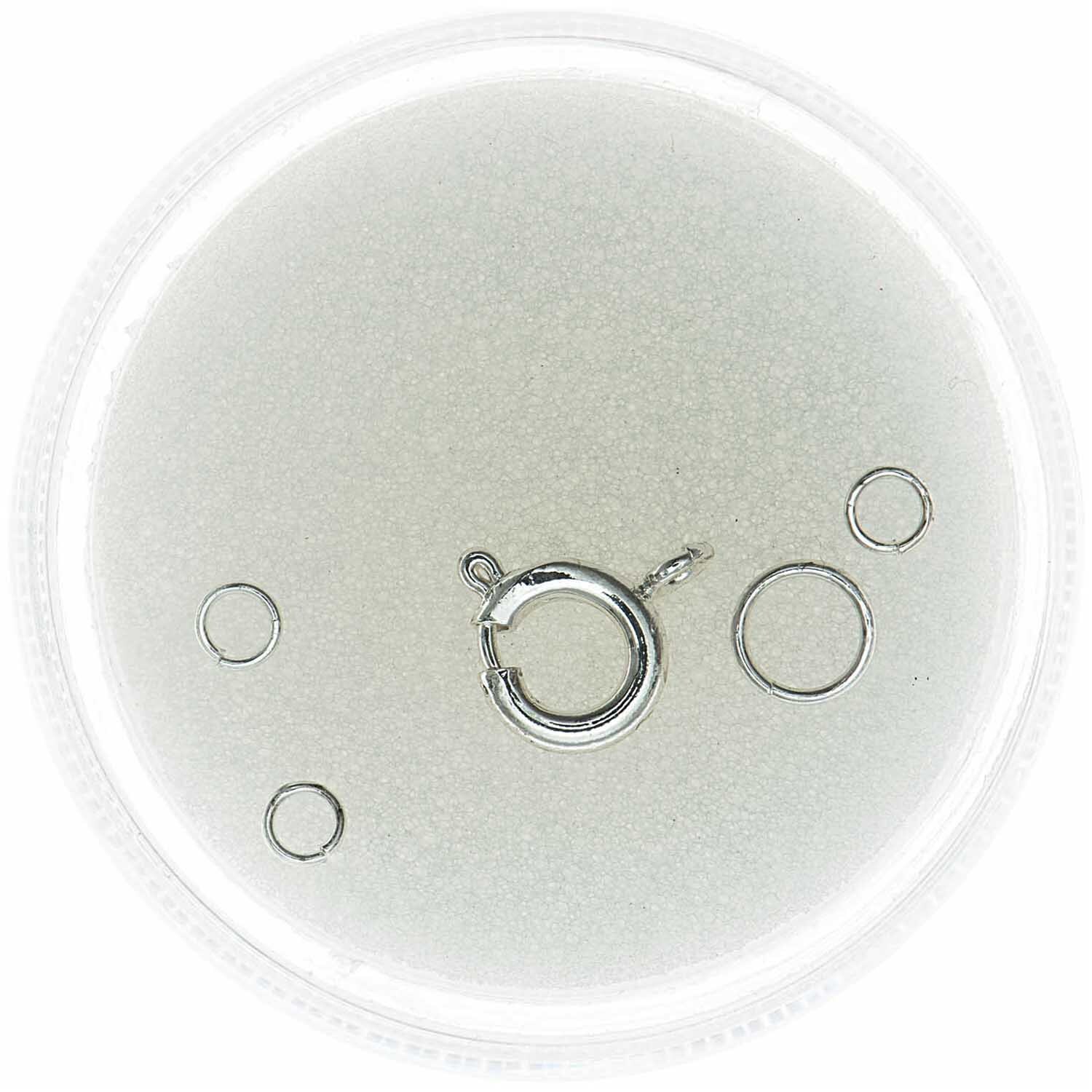 Federring Set Silber Groß 5-teilig von Rico Design