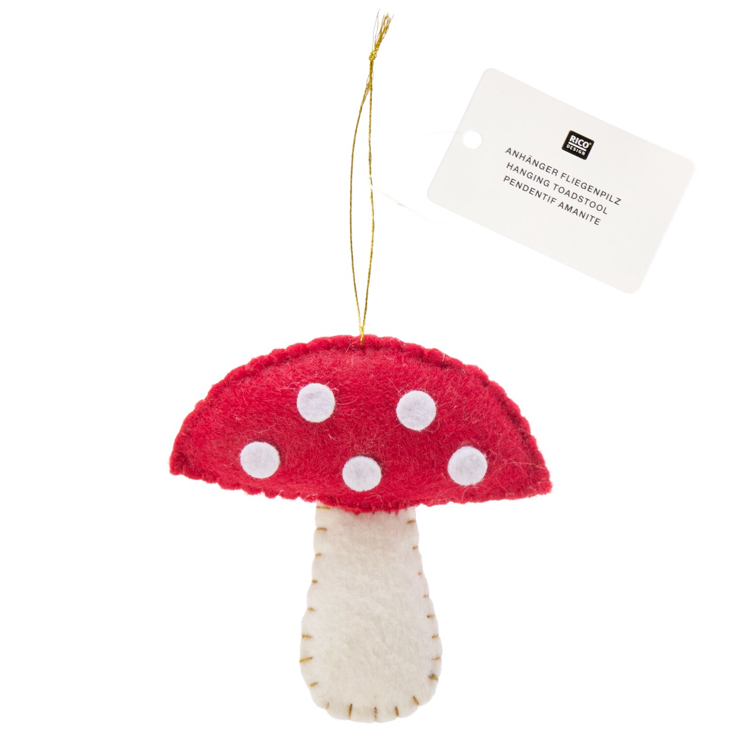 Filzhänger Fliegenpilz 8x8x1,5cm von Rico Design