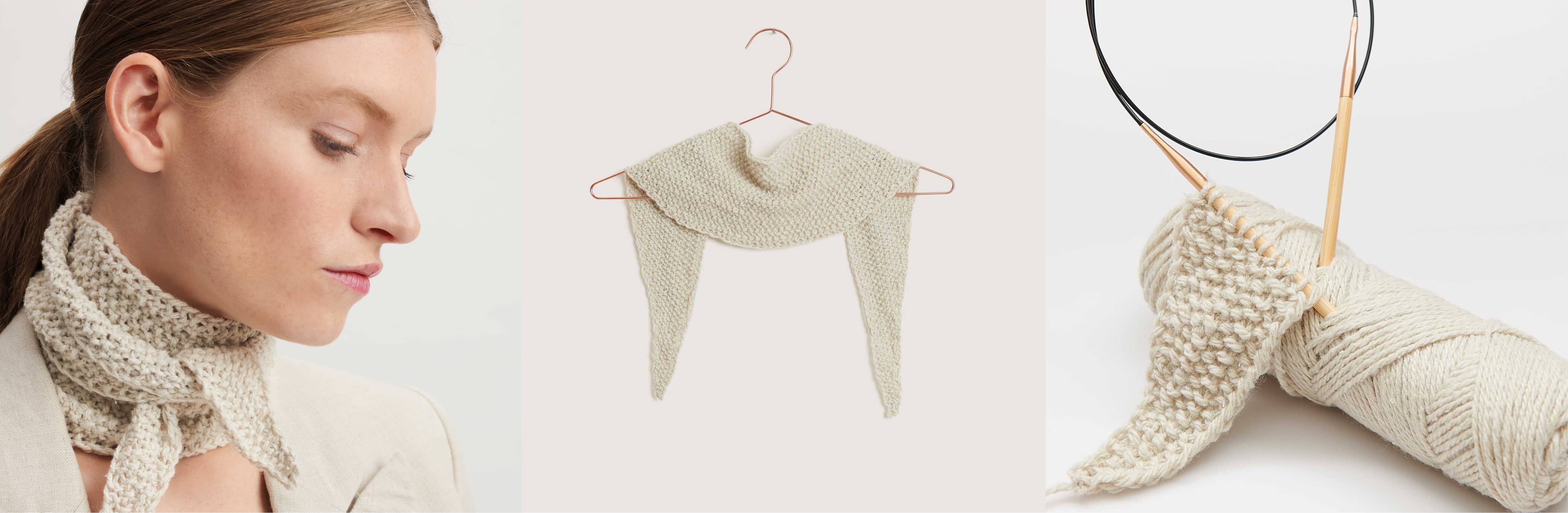 Strickset Tuch