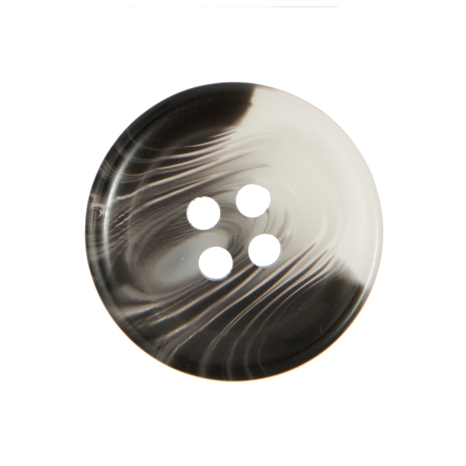 Knopf Grau strukturiert 2,5cm 1 Stück von Rico Design