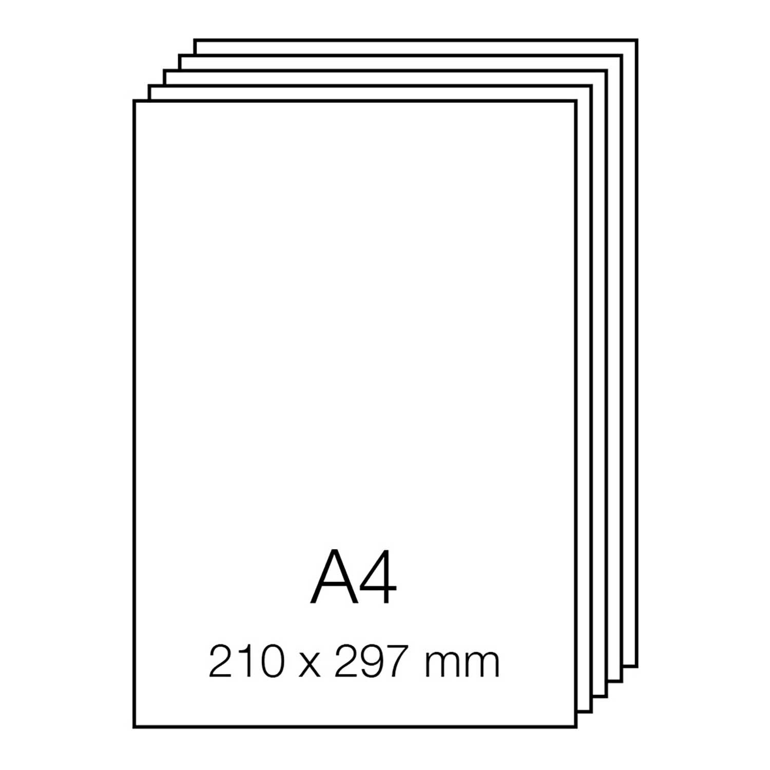 Paper Poetry Renew Karten A4, 5 Stück, Kraftpapier, 210 x 297 mm, ideal für kreative Projekte.