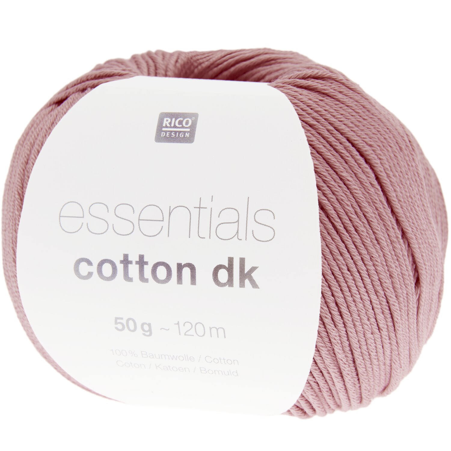 Essentials Cotton dk 50g 120m Farbe Altrosé von Rico Design