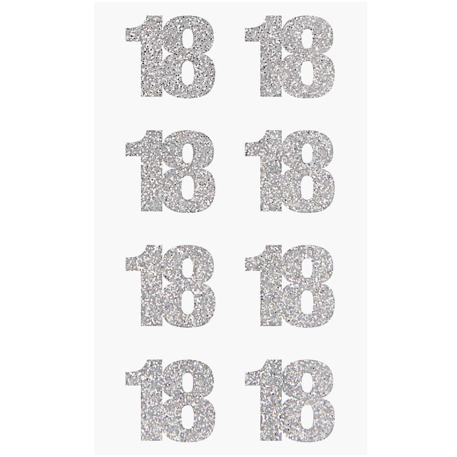 Paper Poetry Glittersticker 18 silber