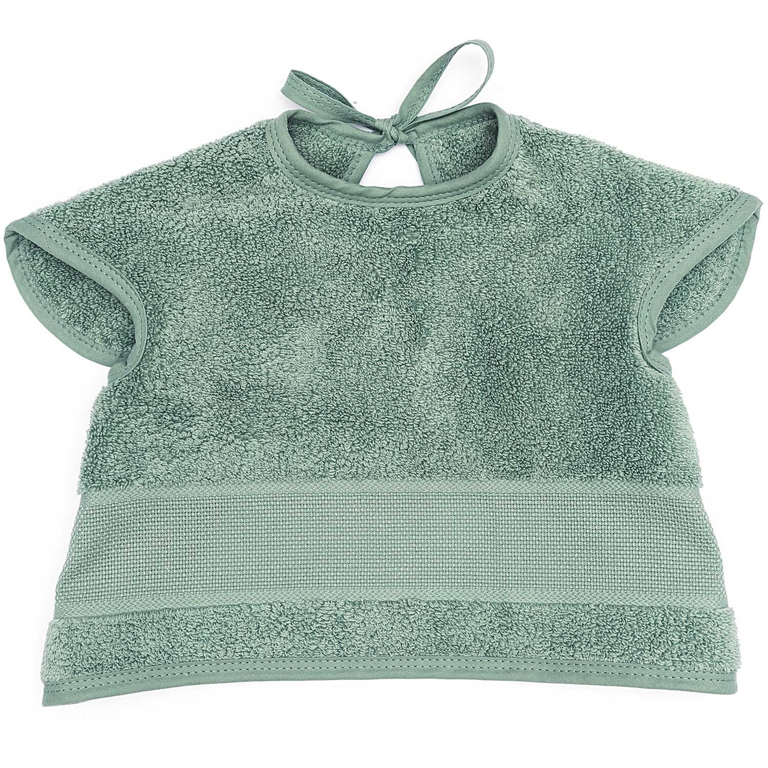 Ärmellätzchen 40x49cm Farbe Meergrün von Rico Design Ärmellätzchen 40x49cm in Meergrün von Rico Design, aus weichem Stoff mit praktischen Ärmeln und Bindeband. Ideal für Babys und Kleinkinder.