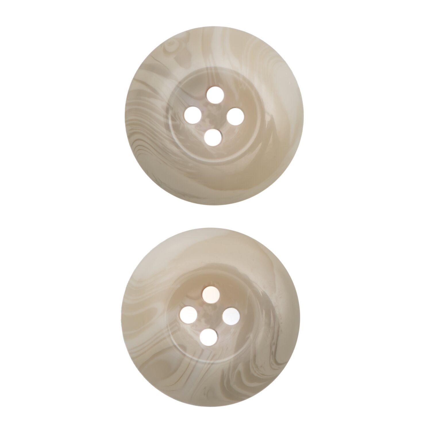 Knopf beige 2,2cm strukturiert von Rico Design