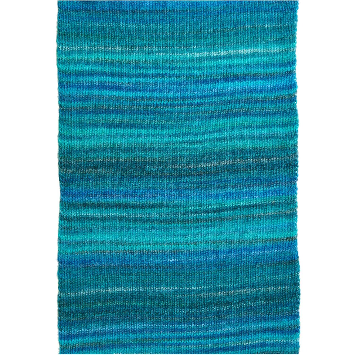 Creative Melange Garzato aran Wonderball: Strickgarn in Aqua von Rico Design, 200g, 700m. Perfekt für kreative Strickprojekte.