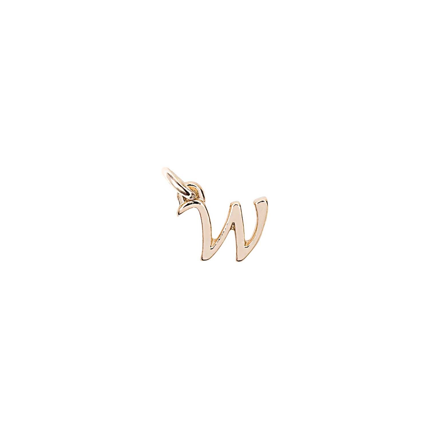Anhänger Buchstabe W gold