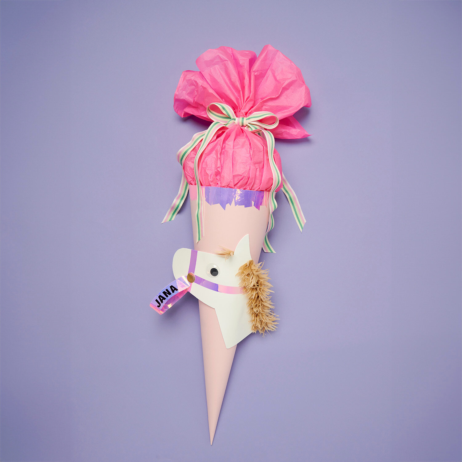 Bastelanleitung Schultüte Pferd von Rico Design