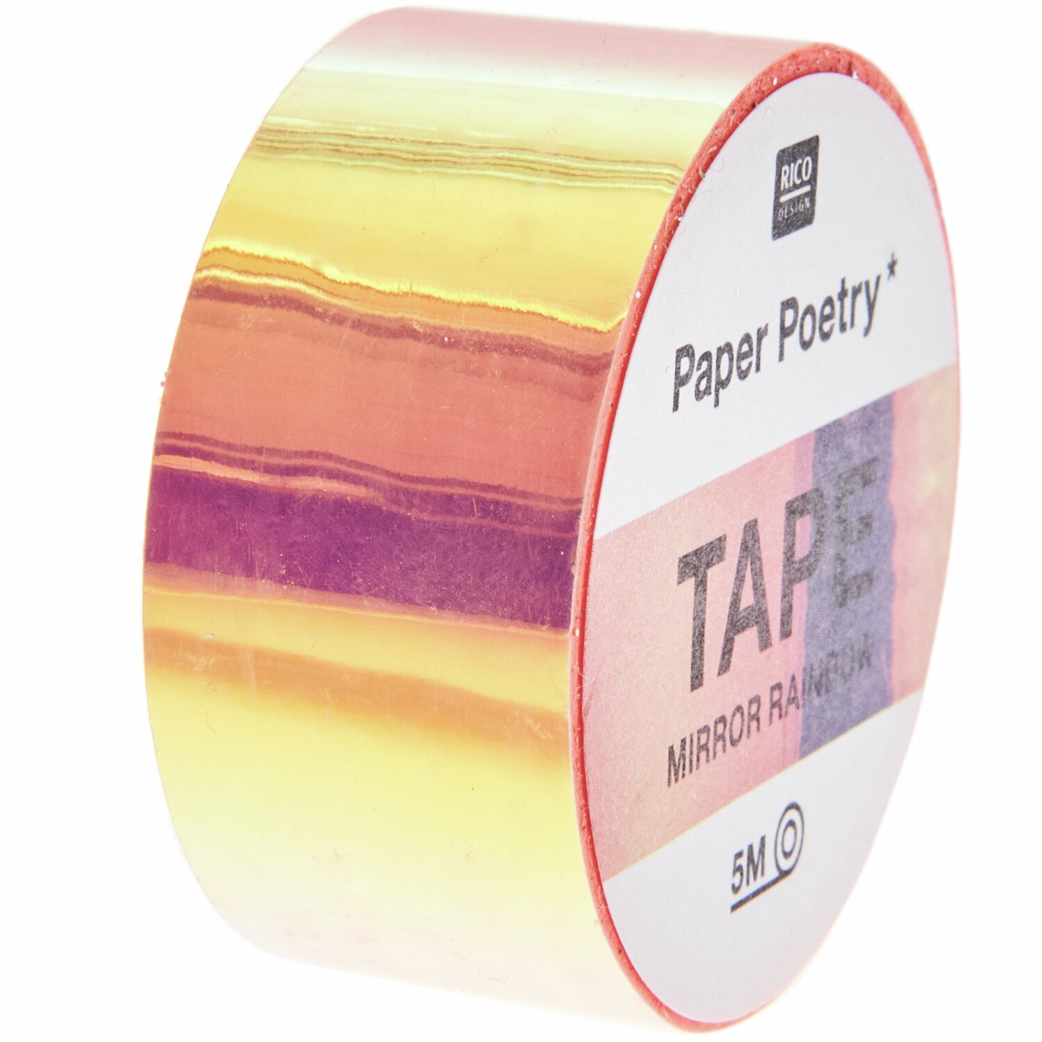 Paper Poetry Mirror Rainbow Tape orange 19mm 5m Paper Poetry Mirror Rainbow Tape orange 19mm 5m