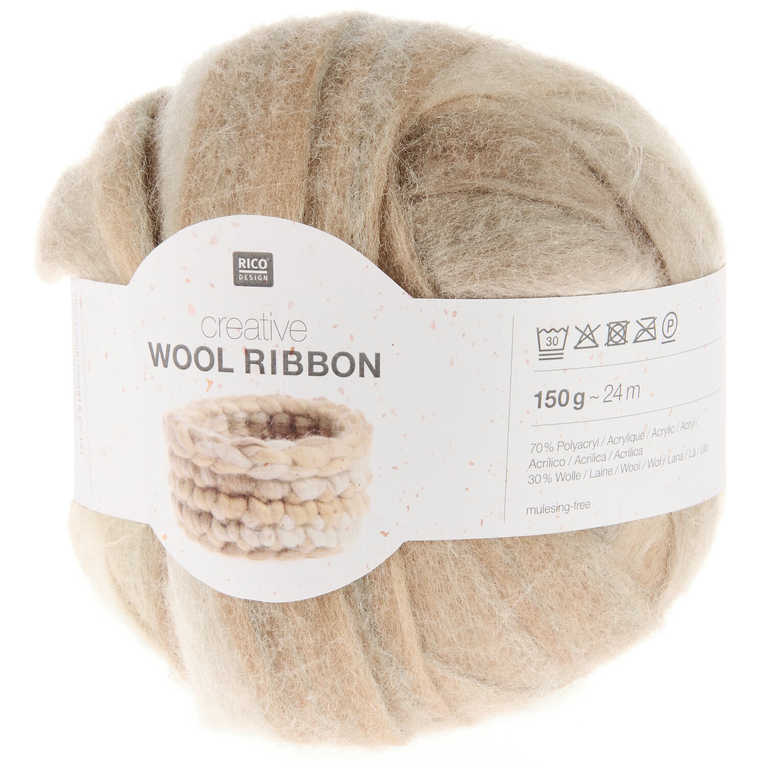 Creative Wool Ribbon 150g Farbe Pebbles von Rico Design