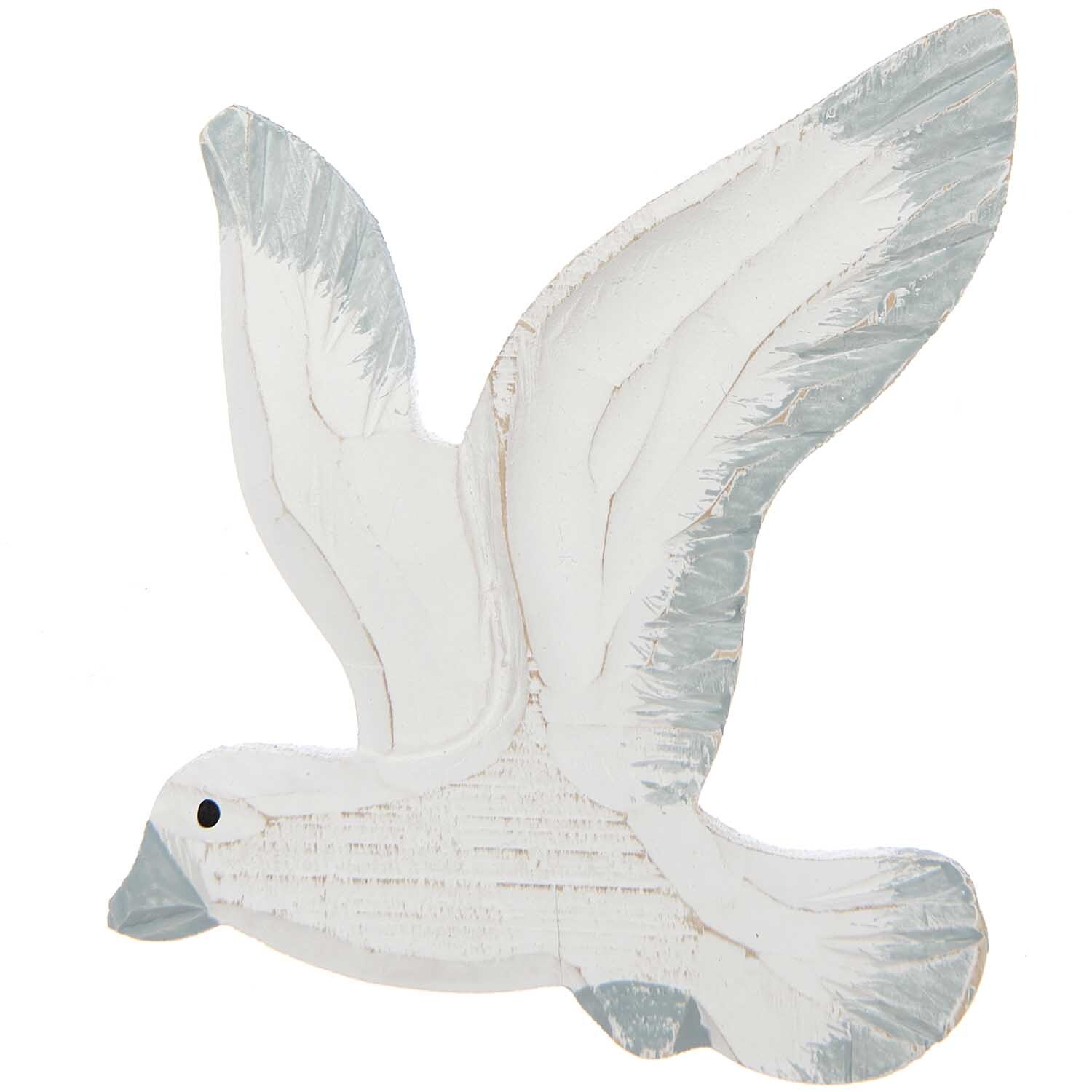 Wandhänger Möwe grau-weiß 15x13cm Wandhänger Möwe grau-weiß 15x13cm