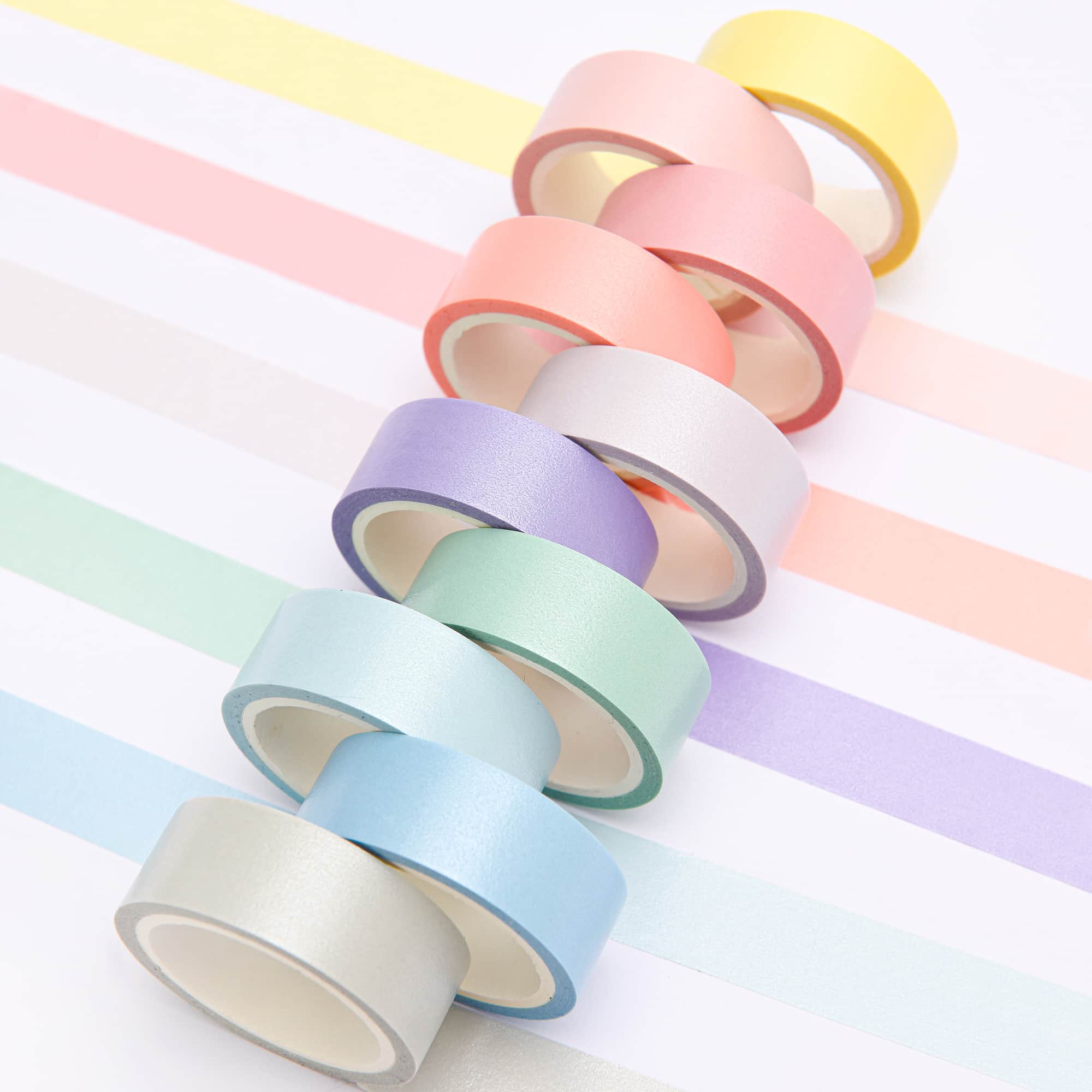 Washi Tapes in Pastellfarben