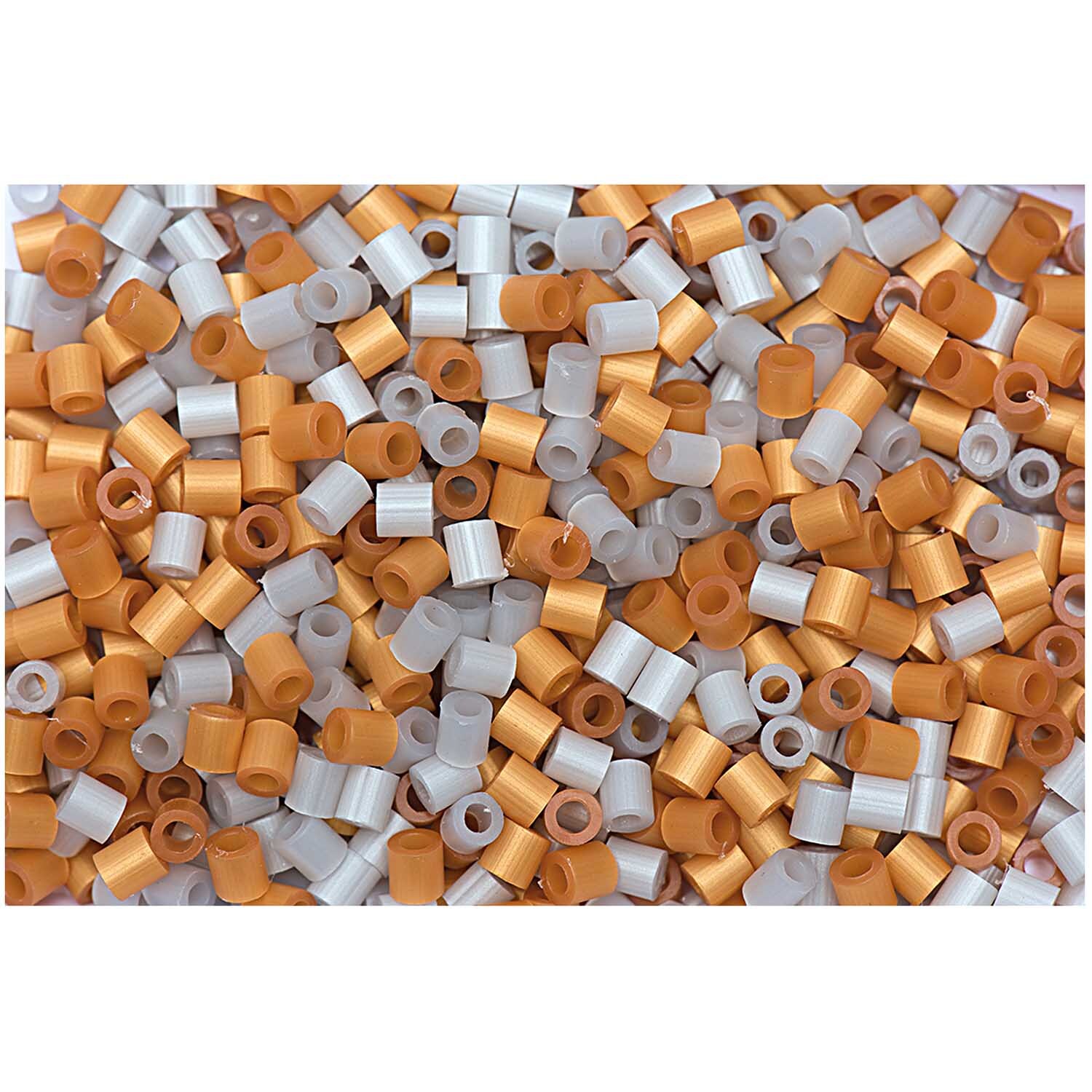 Bügelperlen gold-silber 5x5mm ca. 1000 Stück