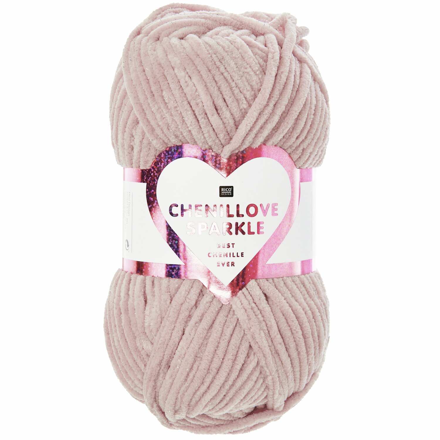 Creative Chenillove Sparkle 100g 110m Farbe Altrosa von Rico Design Creative Chenillove Sparkle: Weiches Garn in Altrosa von Rico Design, 100g, 110m, ideal für kreative Strickprojekte.