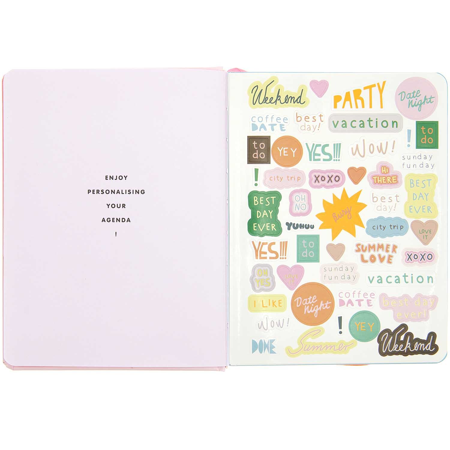 Paper Poetry Agenda 2023-2024 Kirschen rosa 2,5x14x18cm von Rico Design