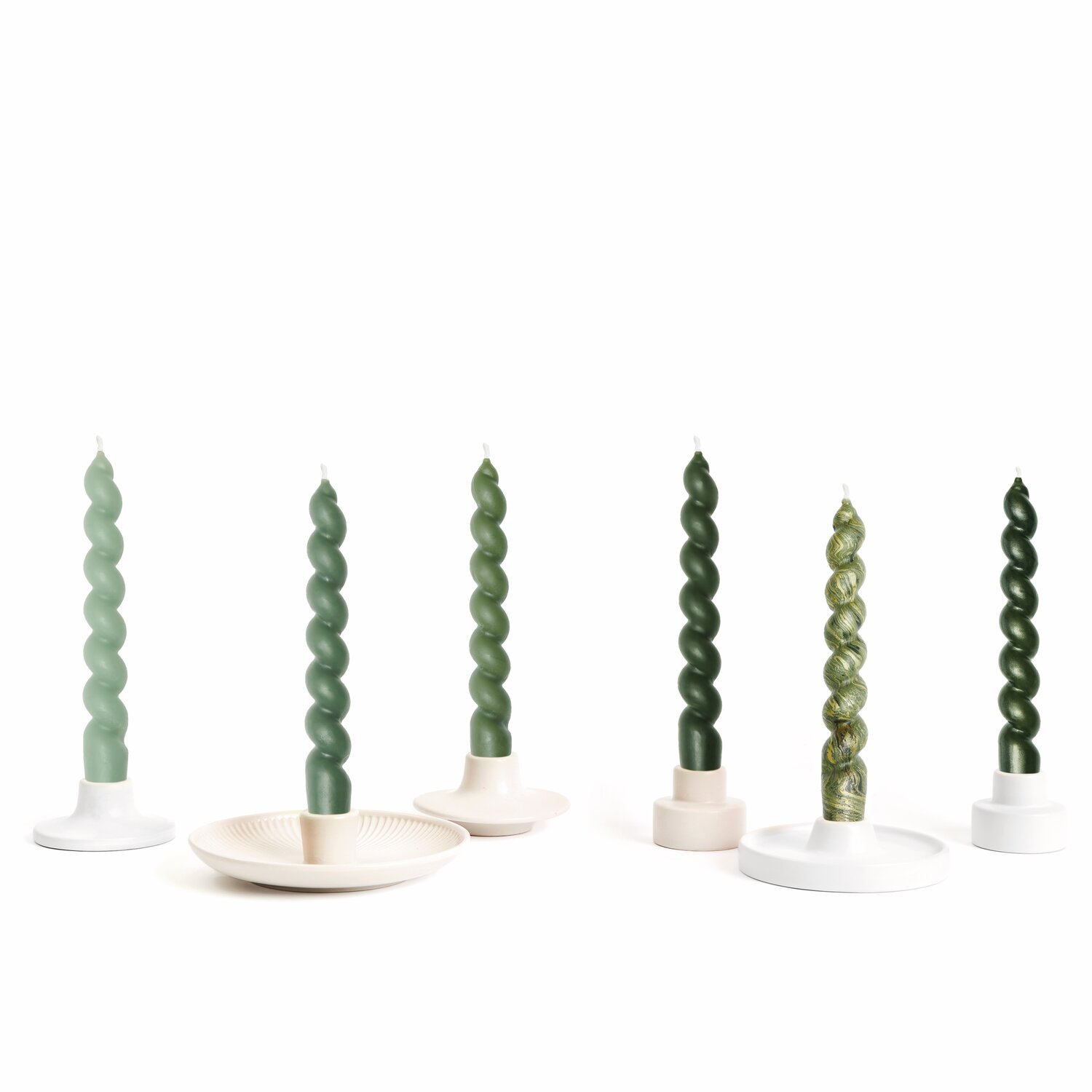 Spiralkerze  Ø2,4x18,5cm Farbe Metallic Dunkelgrün von Rico Design